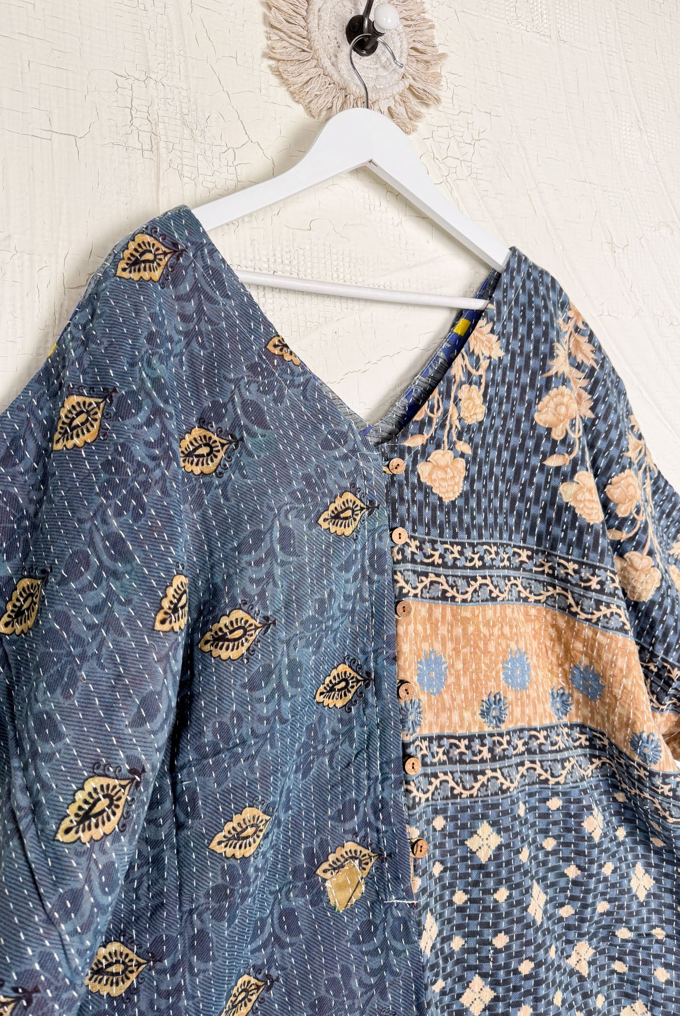 Reversible Kantha jumpsuit - Love Protect Sustain