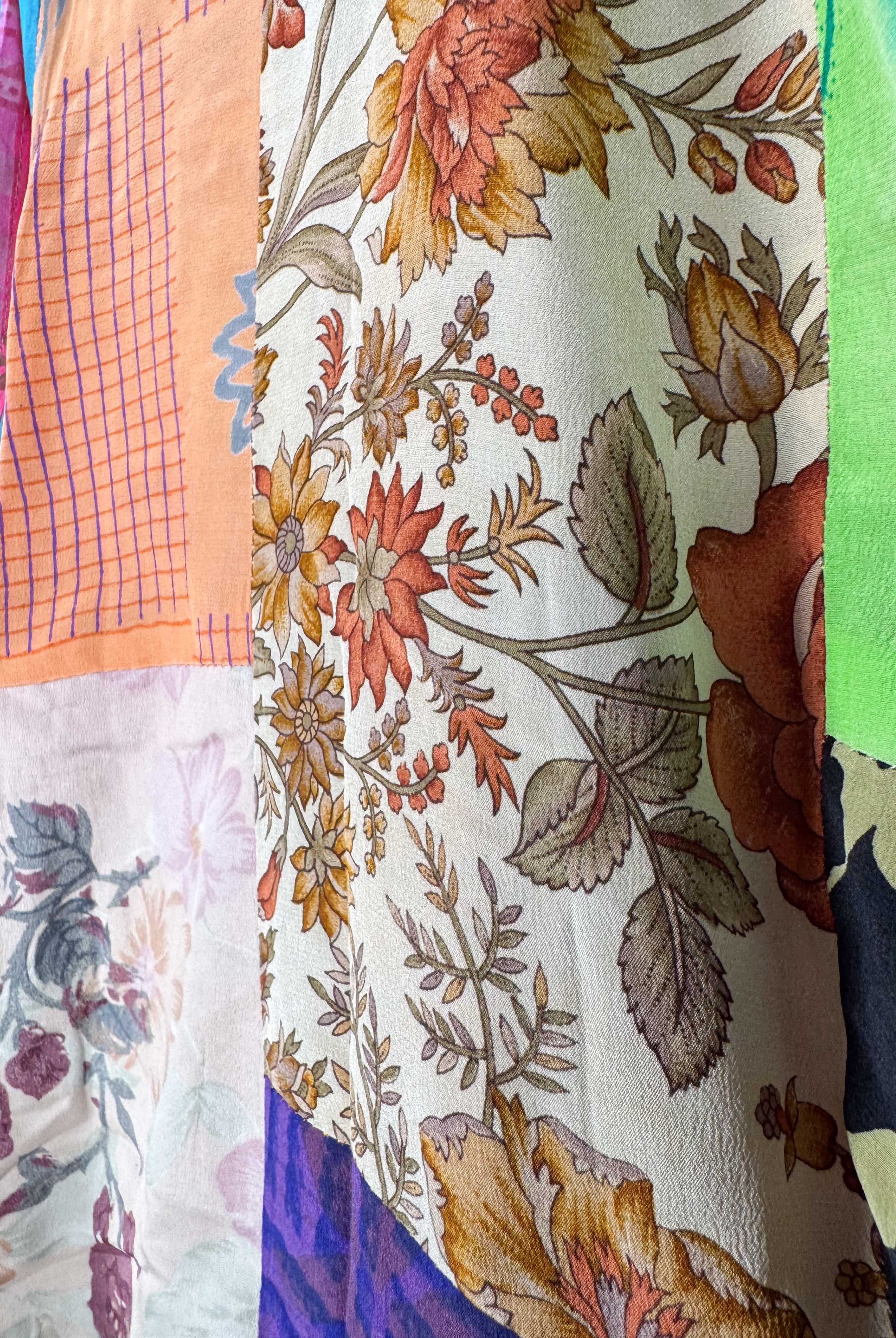 Reversible patchwork jumpsuit - Love Protect Sustain