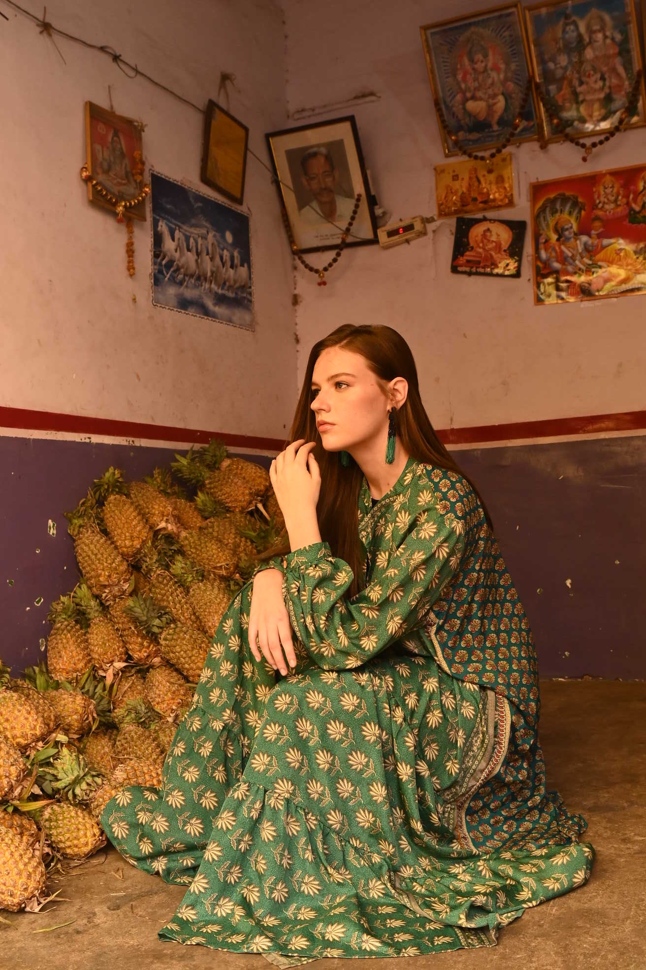 SUMMER VINTAGE SILK DRESS - Love Protect Sustain