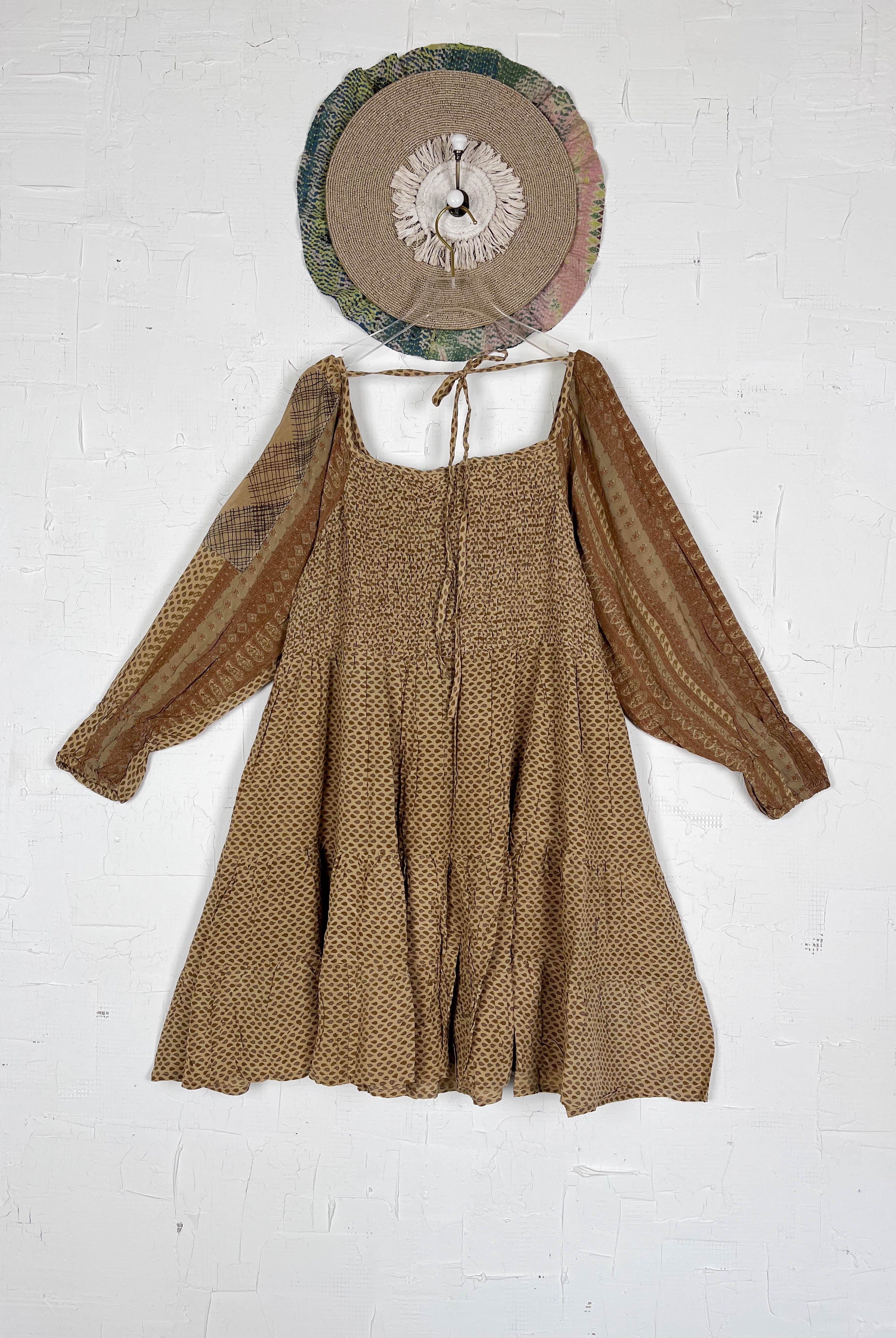 Silk Midi dress - Love Protect Sustain