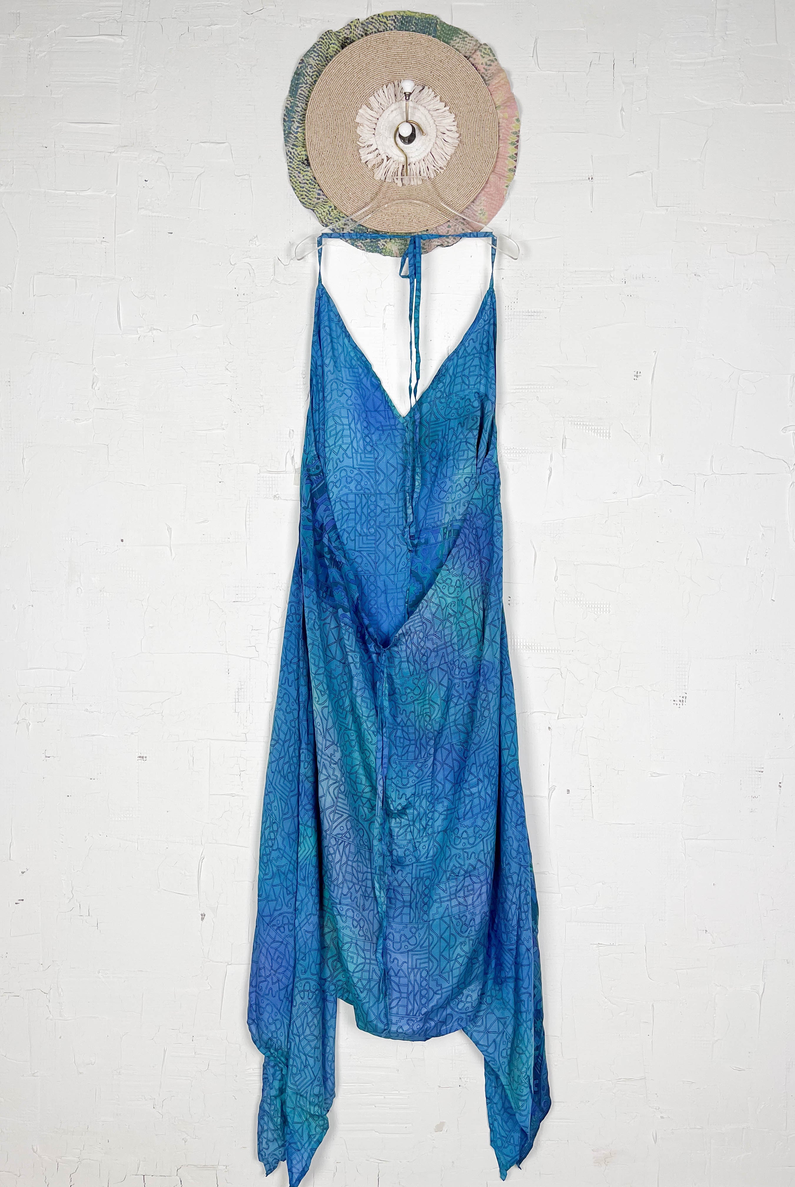 Silk halter dress - Love Protect Sustain