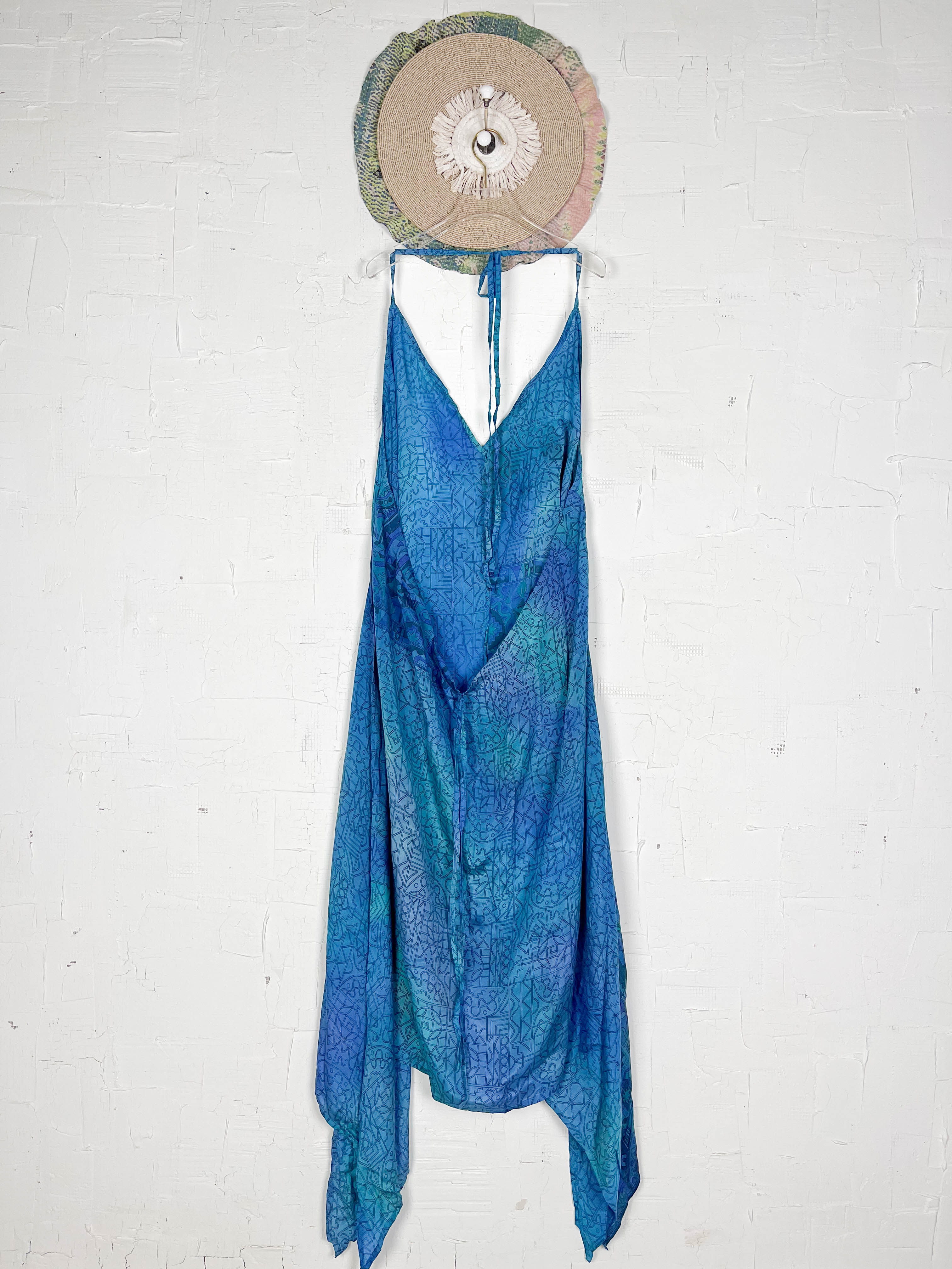 Silk halter dress - Love Protect Sustain