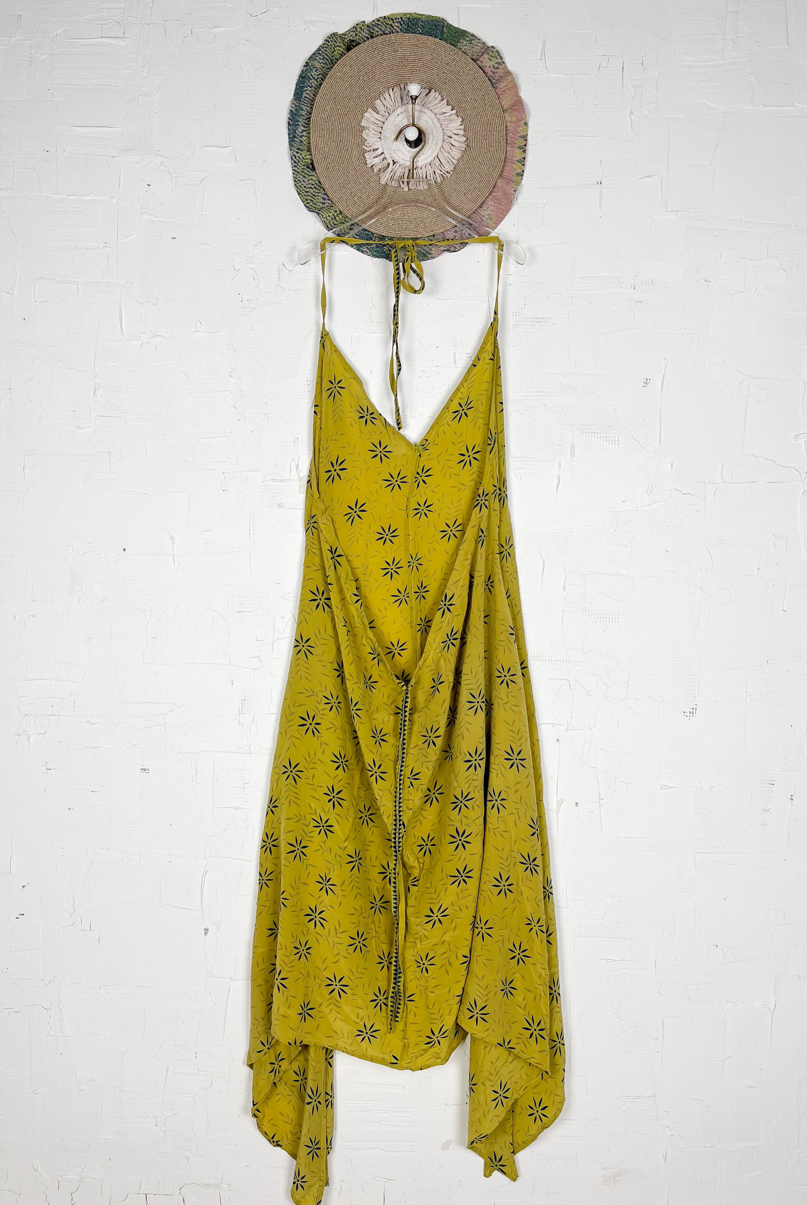 Silk halter dress - Love Protect Sustain