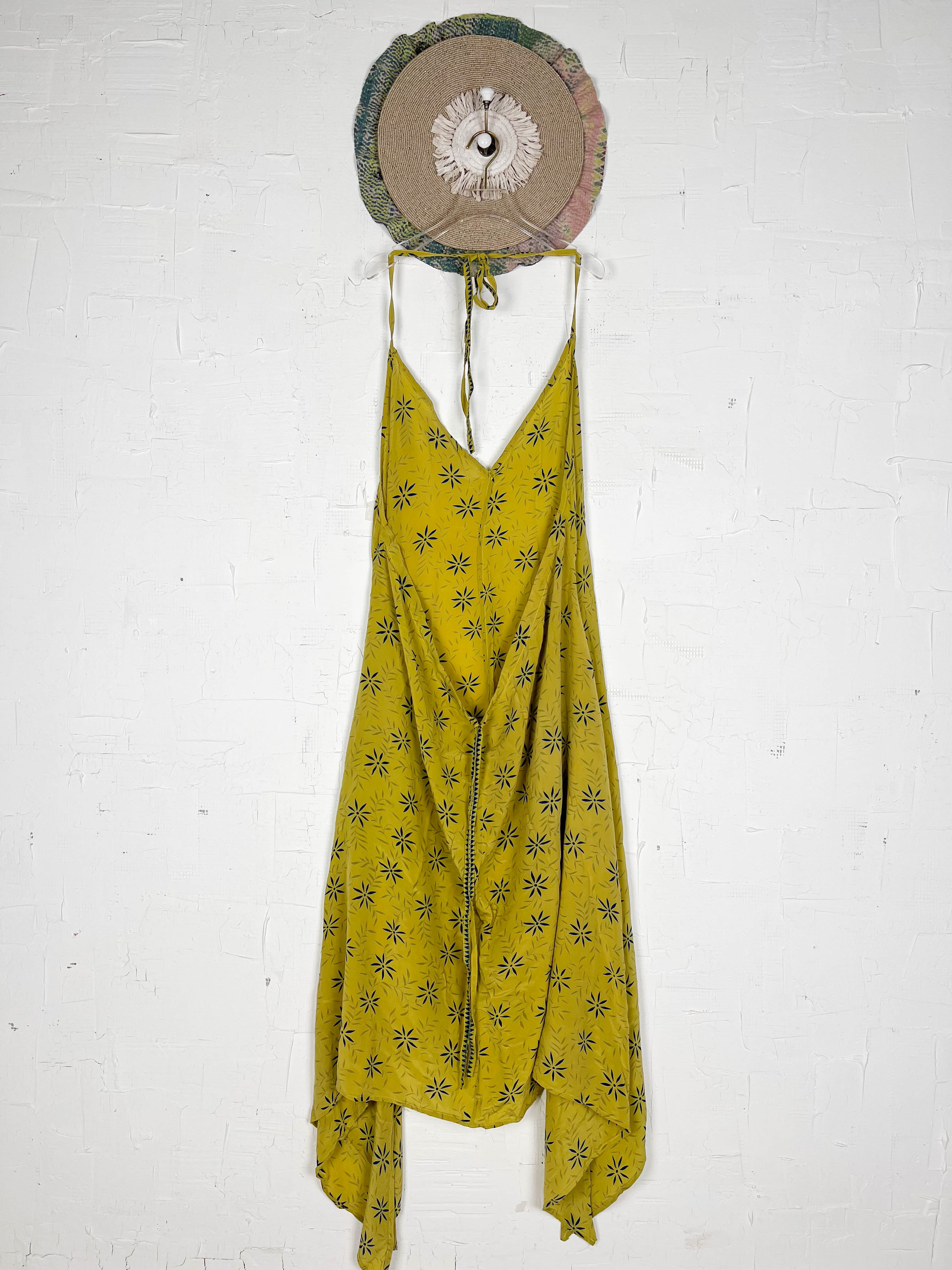 Silk halter dress - Love Protect Sustain