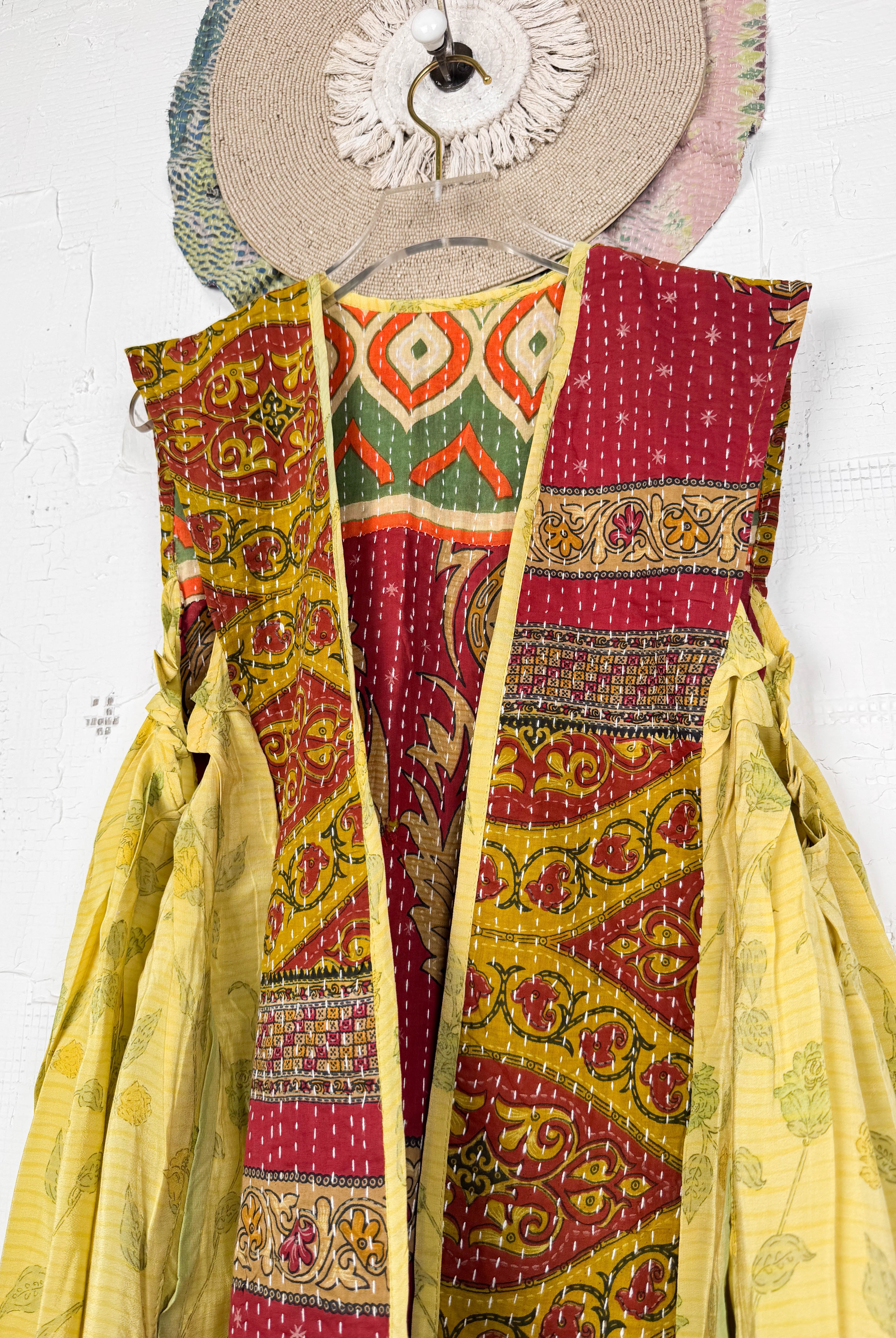 Silk kantha top - Love Protect Sustain