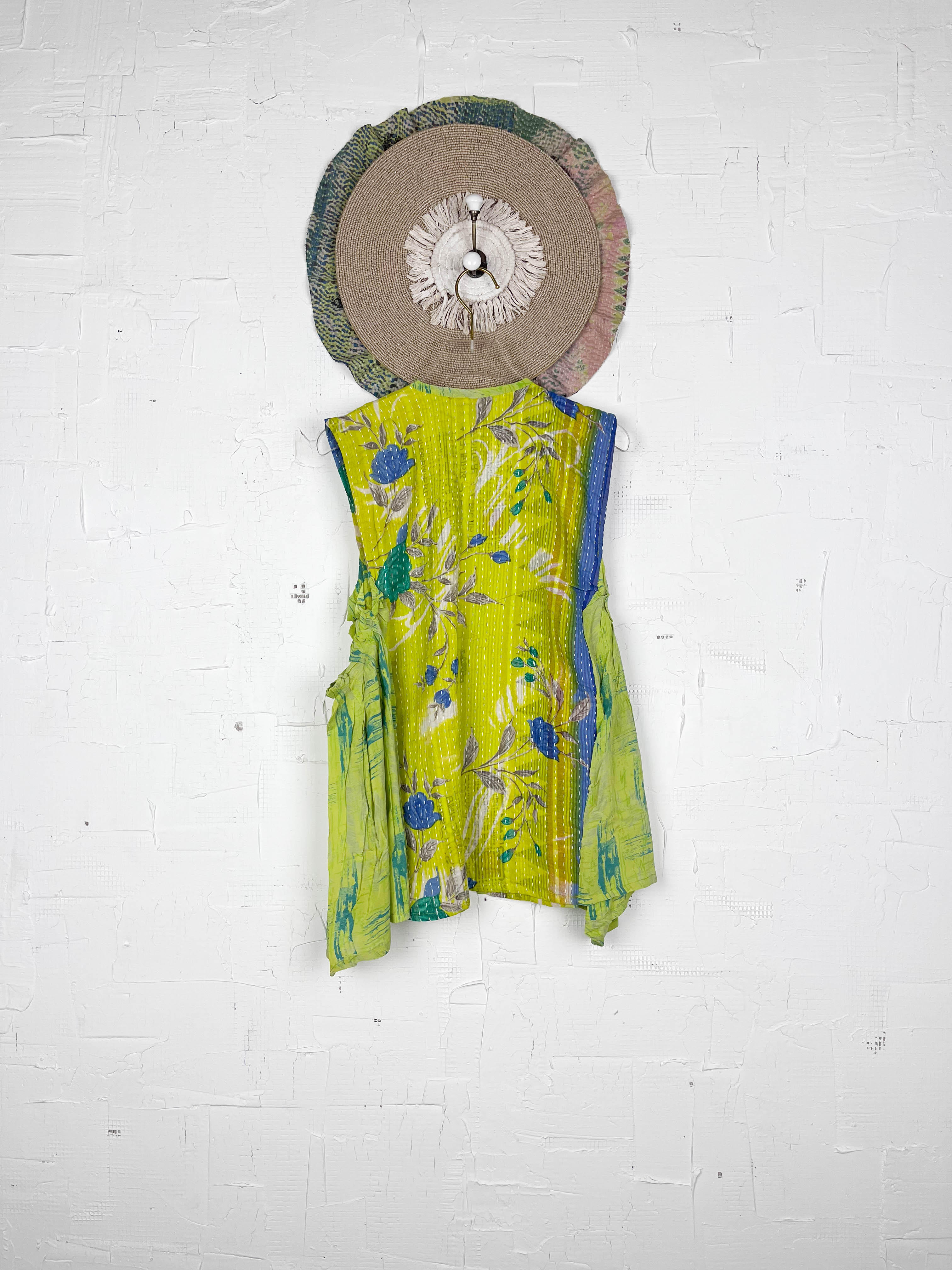 Silk kantha vest online - Love Protect Sustain