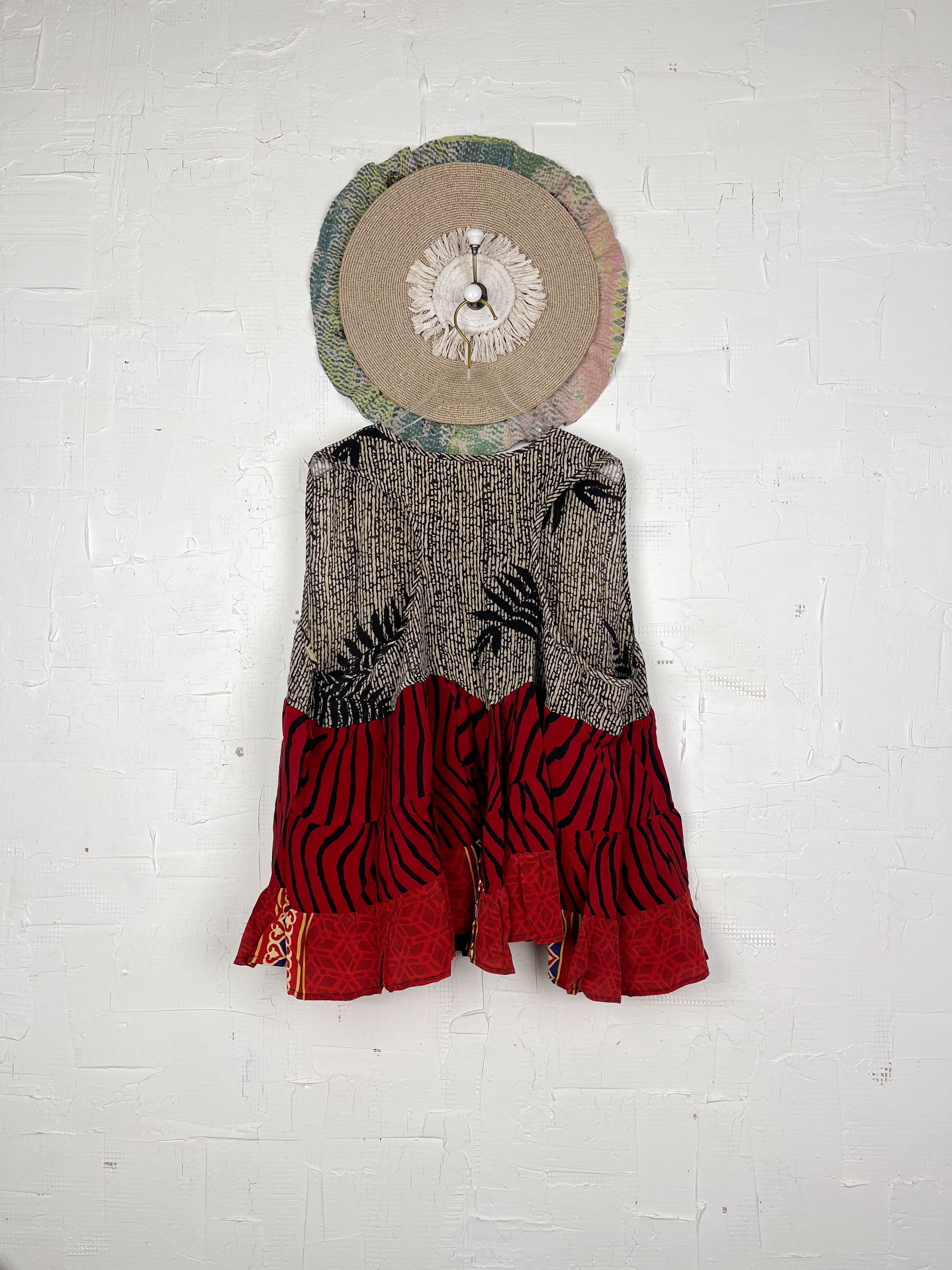 Silk sari patchwork top - Love Protect Sustain