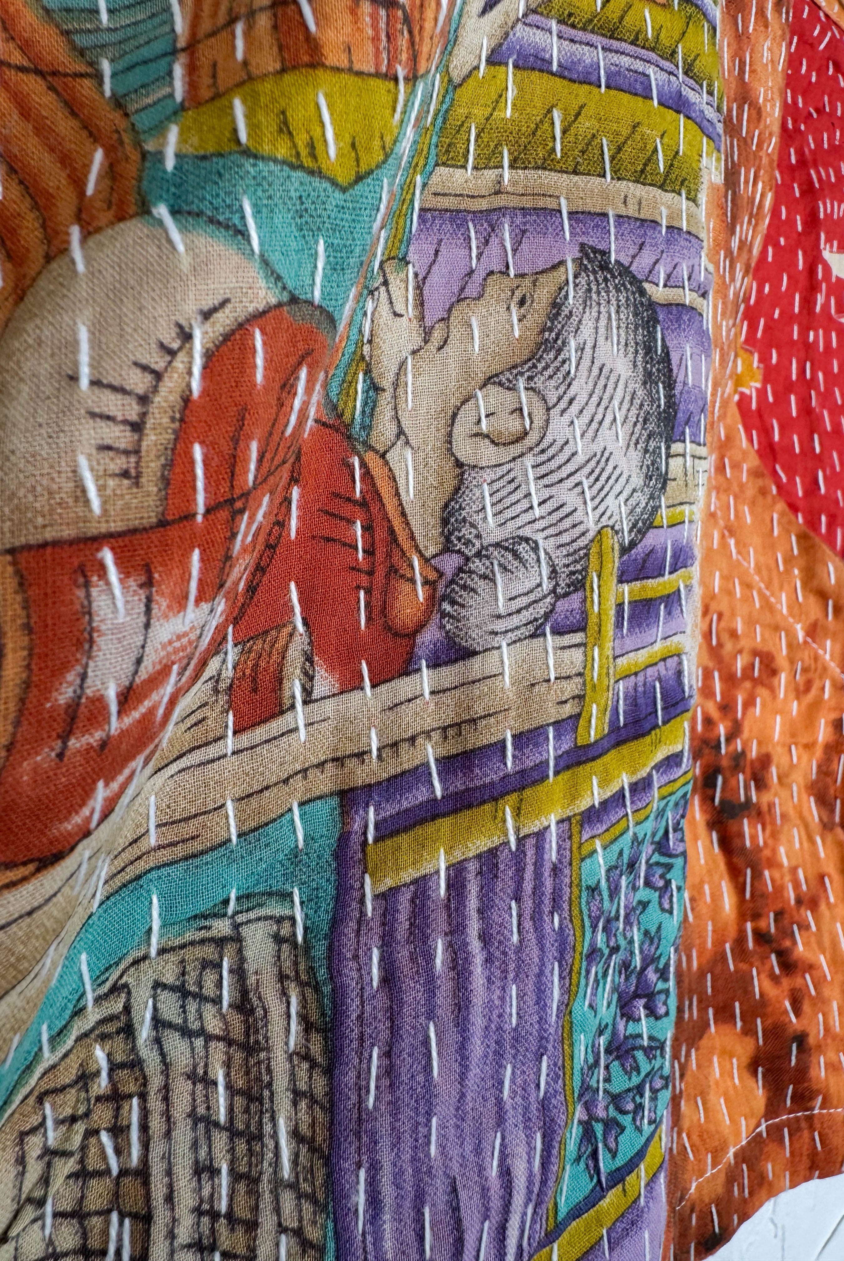 Sleeveless Kantha top - Love Protect Sustain