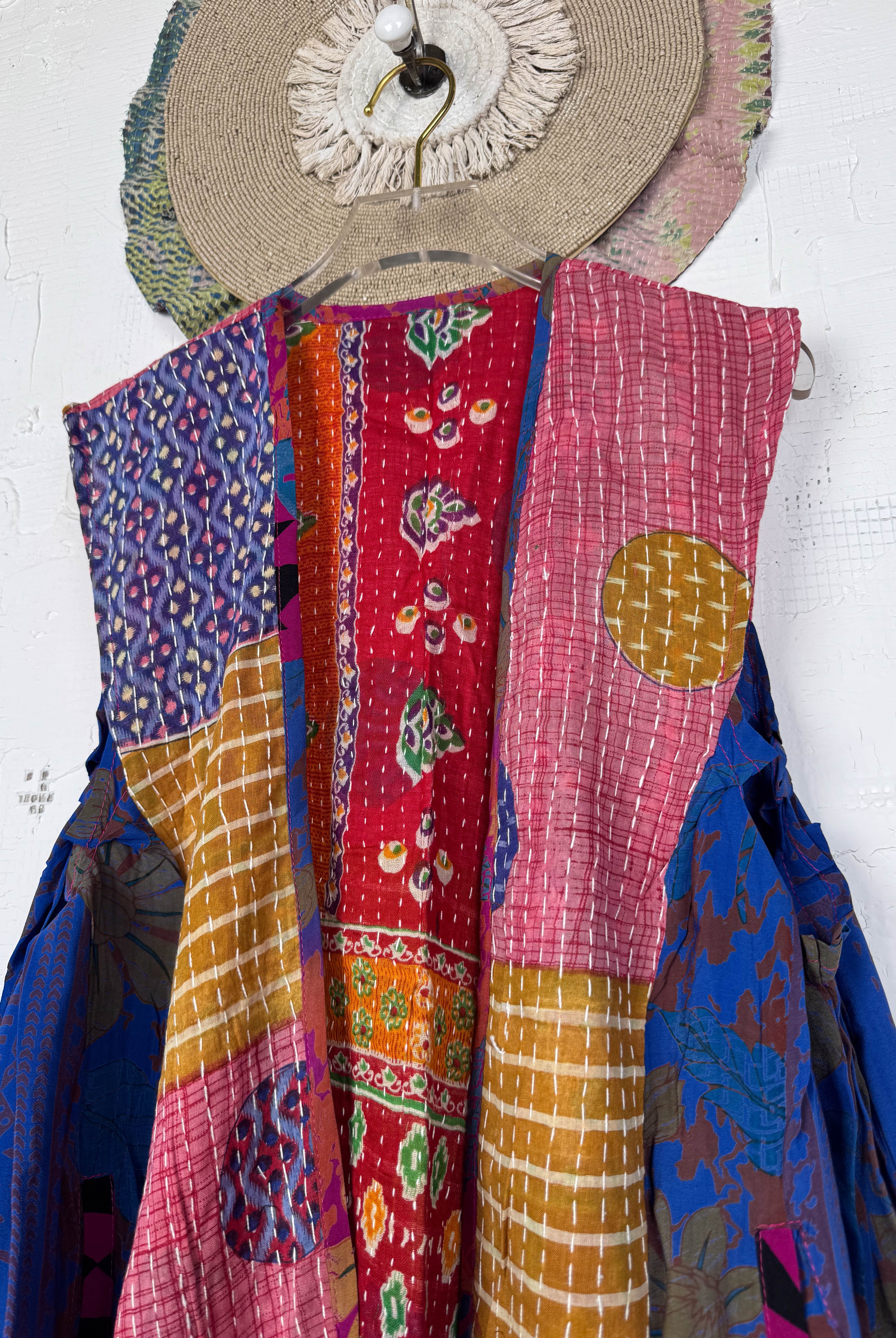 Sleeveless silk Top - Love Protect Sustain