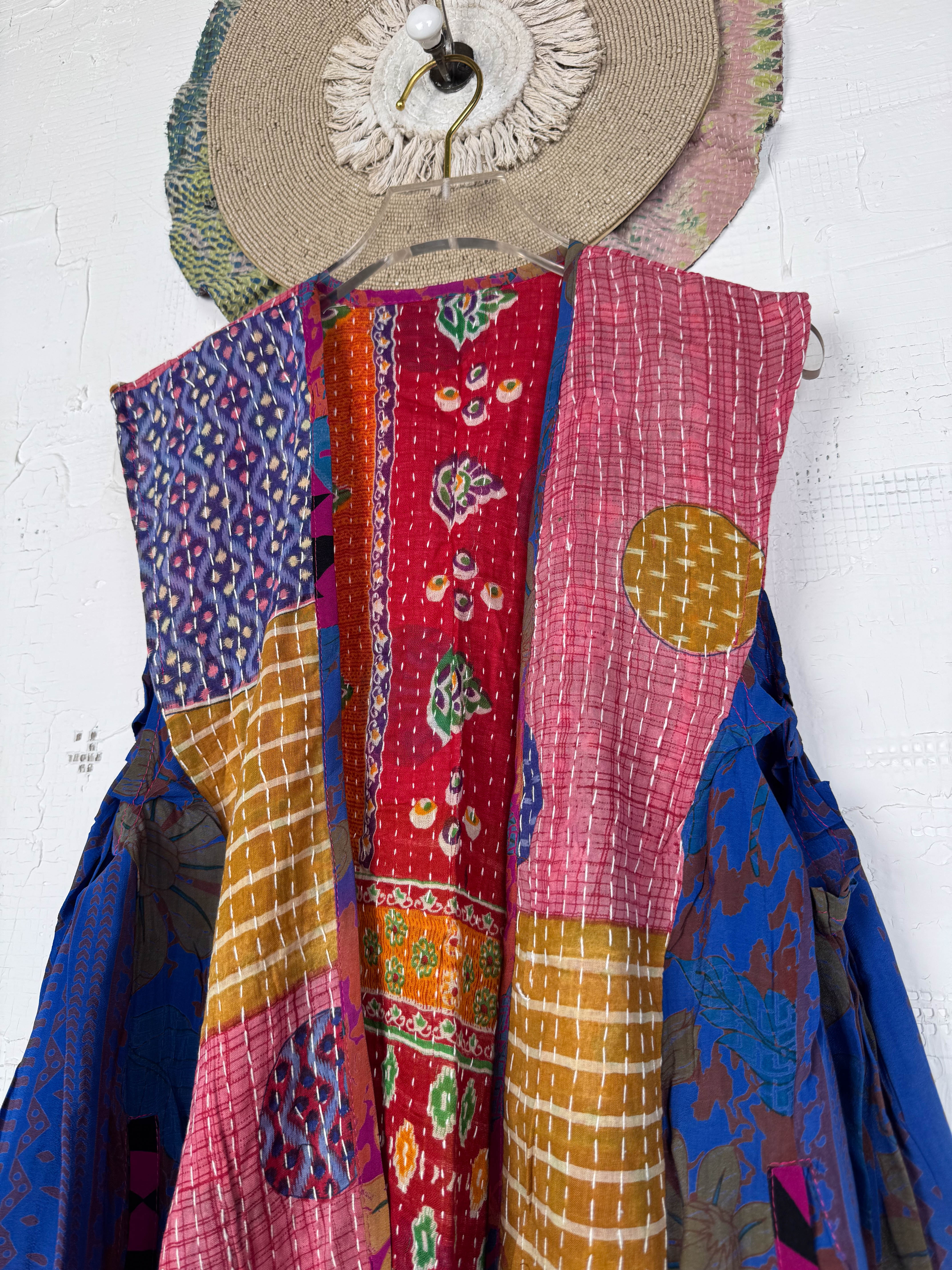 Sleeveless silk Top - Love Protect Sustain