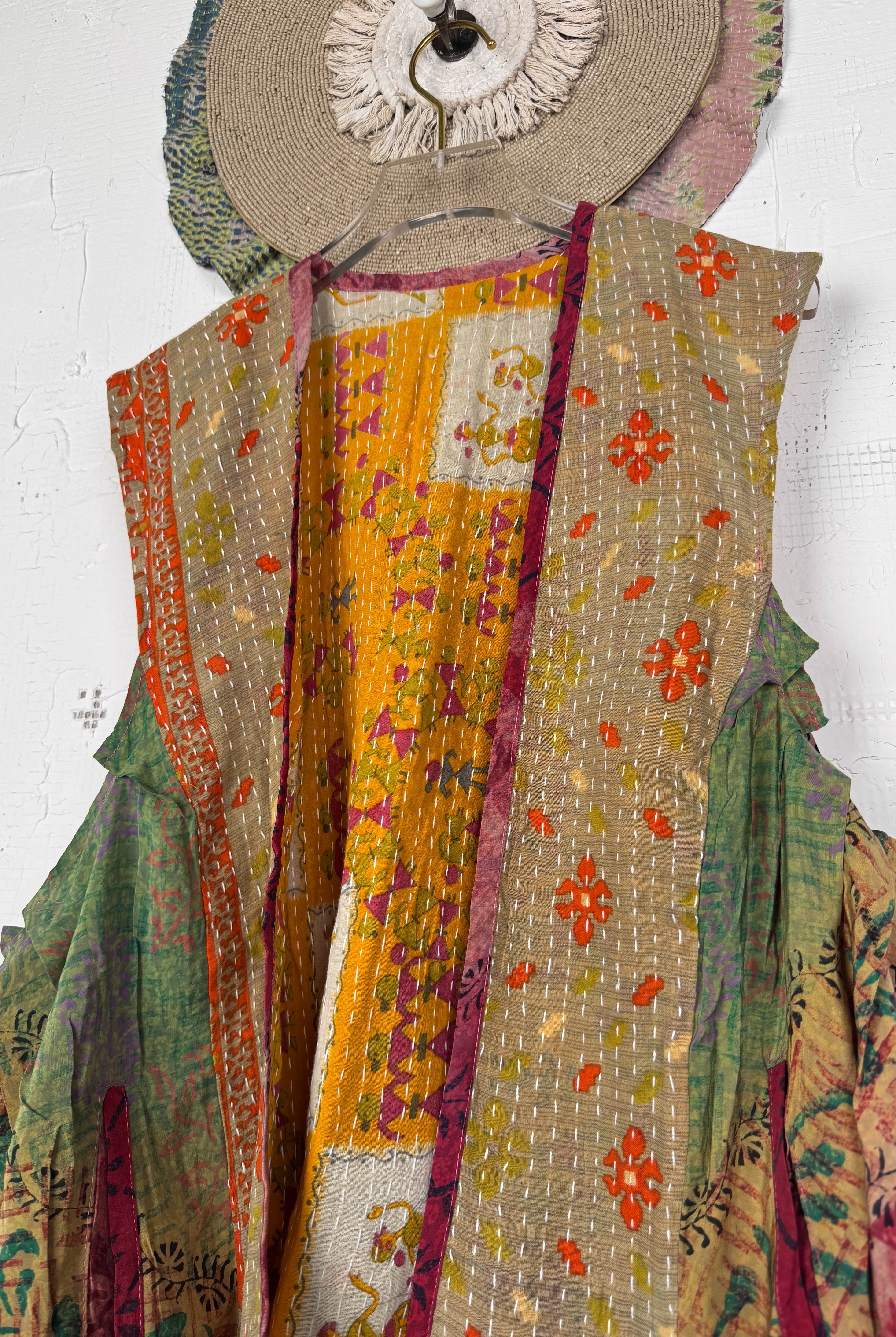 Sleeveless silk Top - Love Protect Sustain