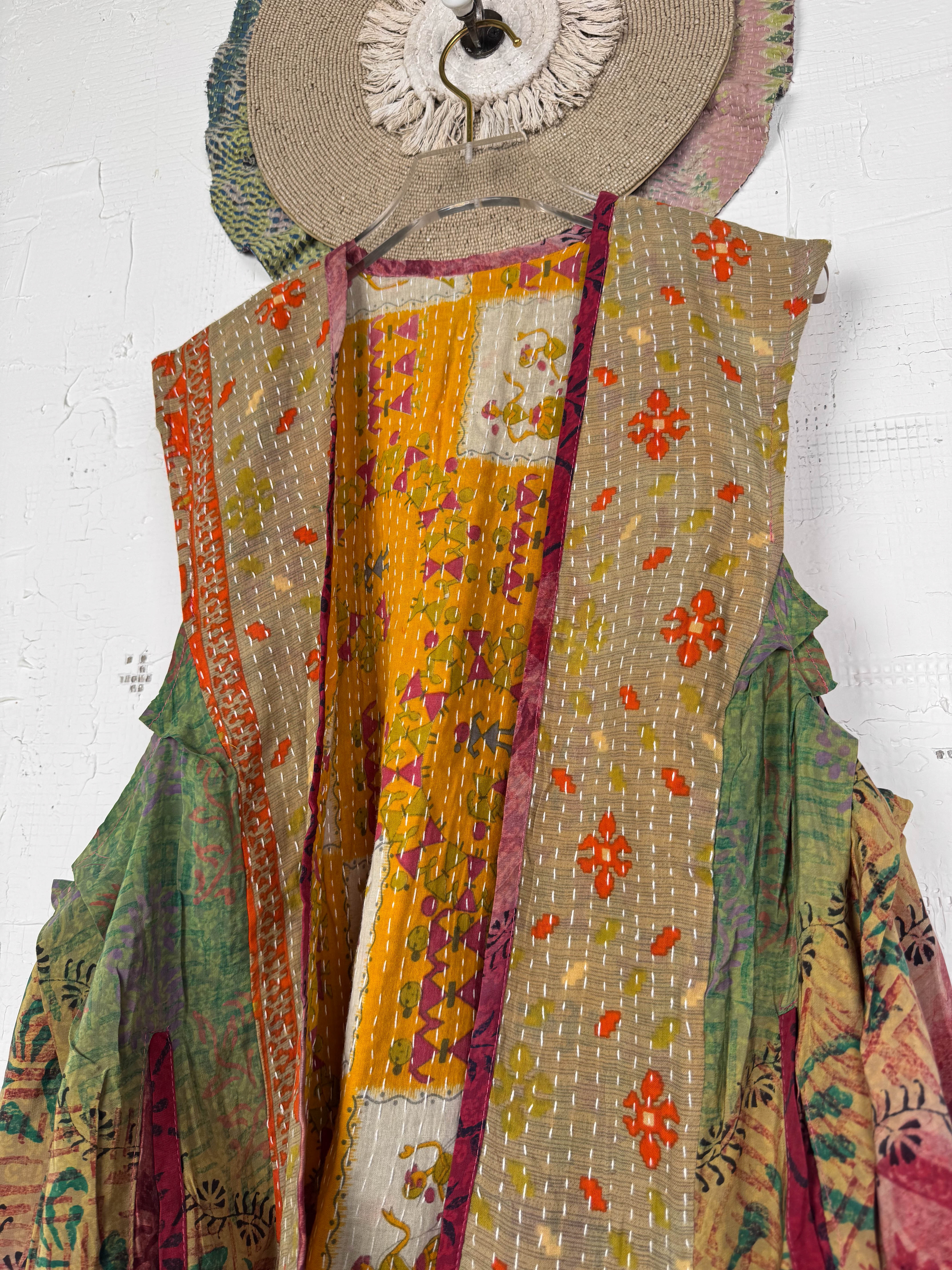 Sleeveless silk Top - Love Protect Sustain