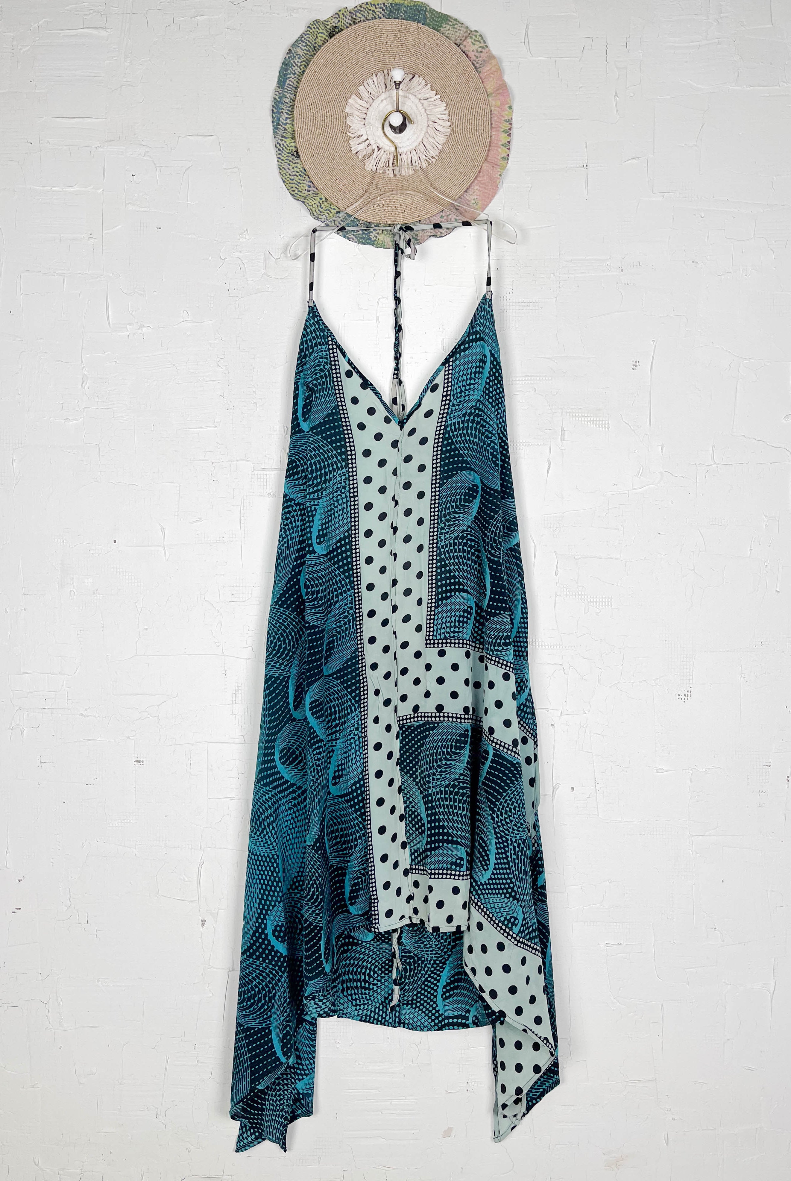 Sleeveless silk dress - Love Protect Sustain