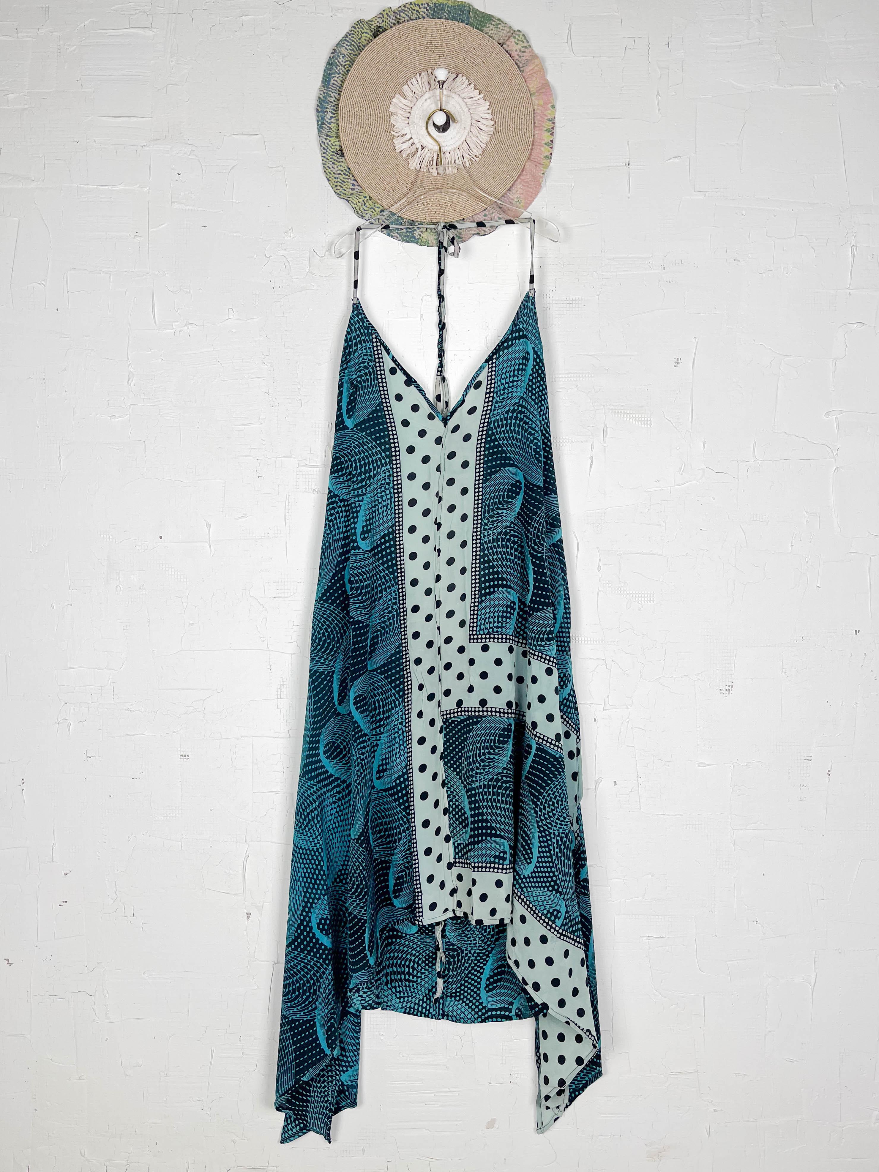 Sleeveless silk dress - Love Protect Sustain