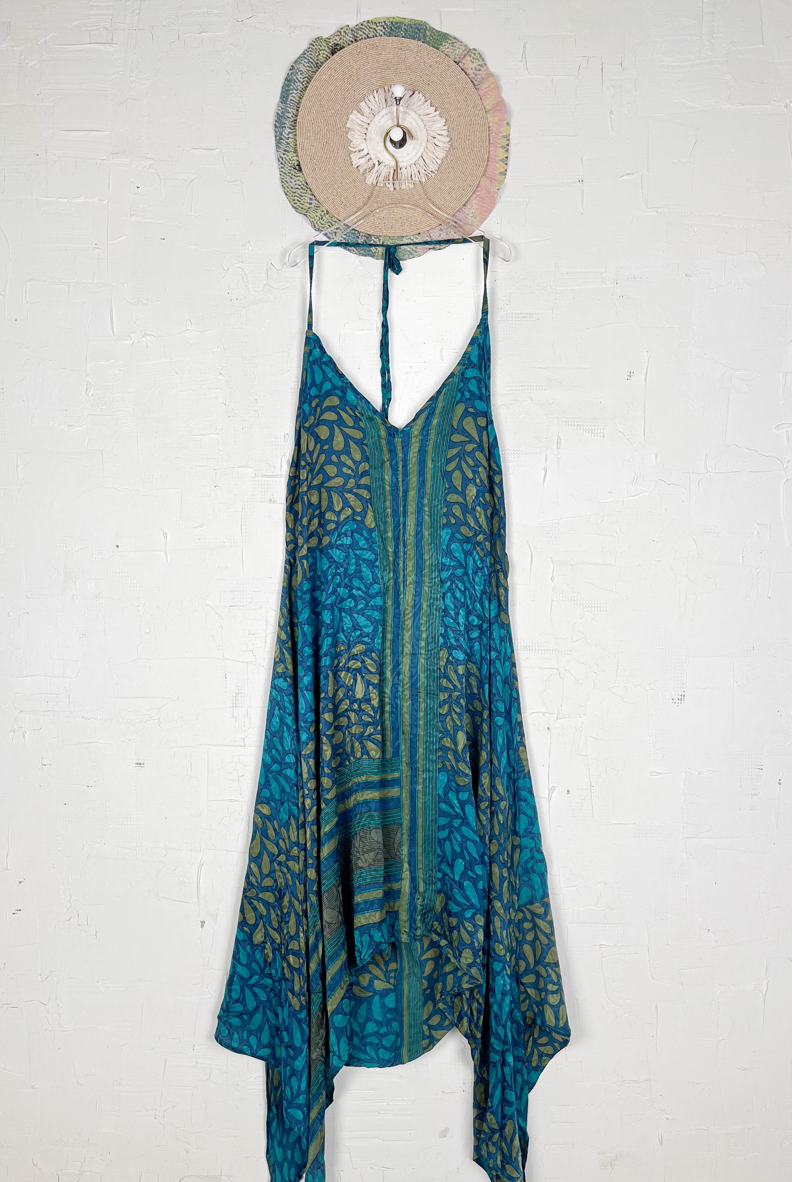 Sleeveless silk dress - Love Protect Sustain