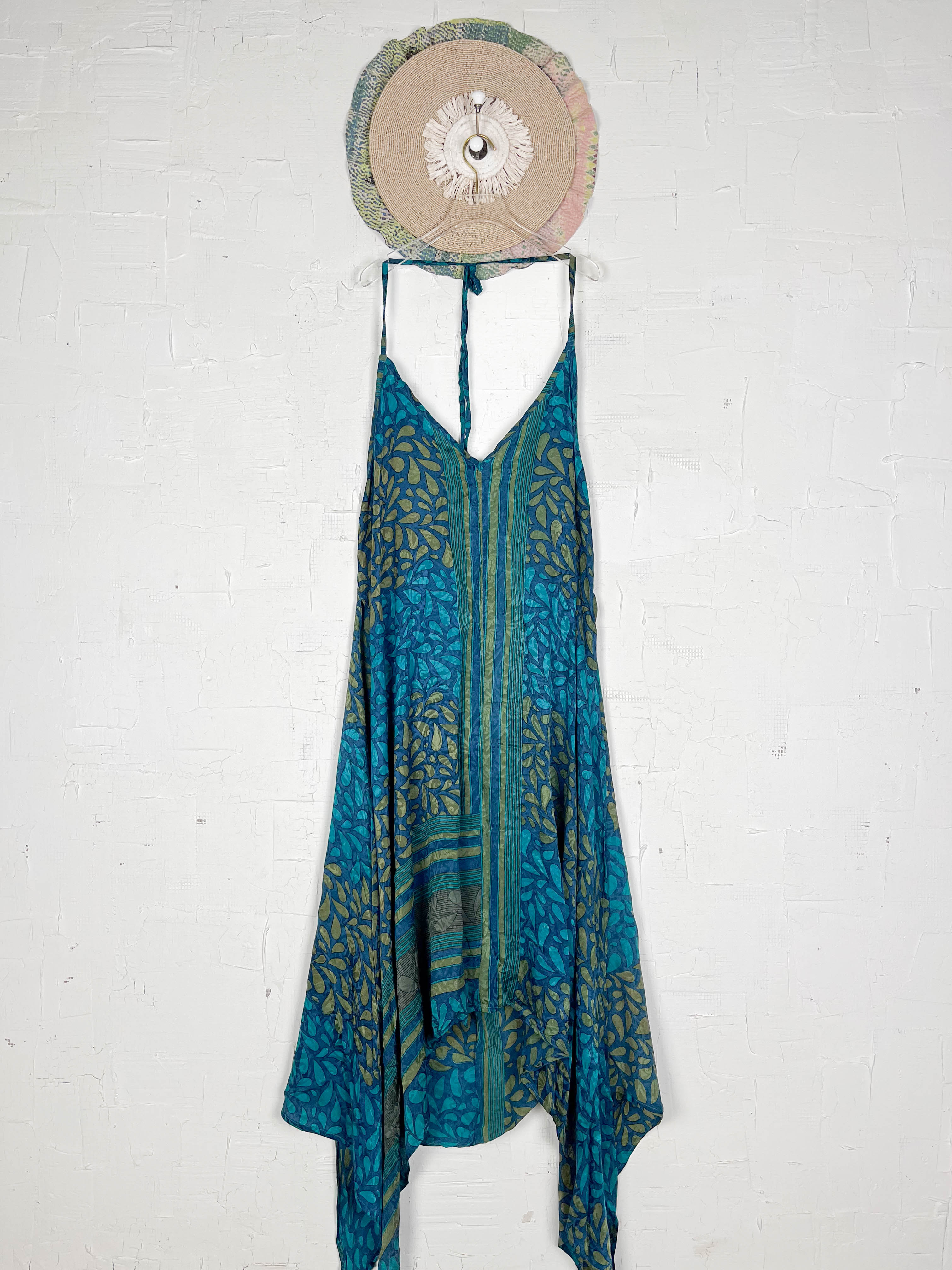 Sleeveless silk dress - Love Protect Sustain