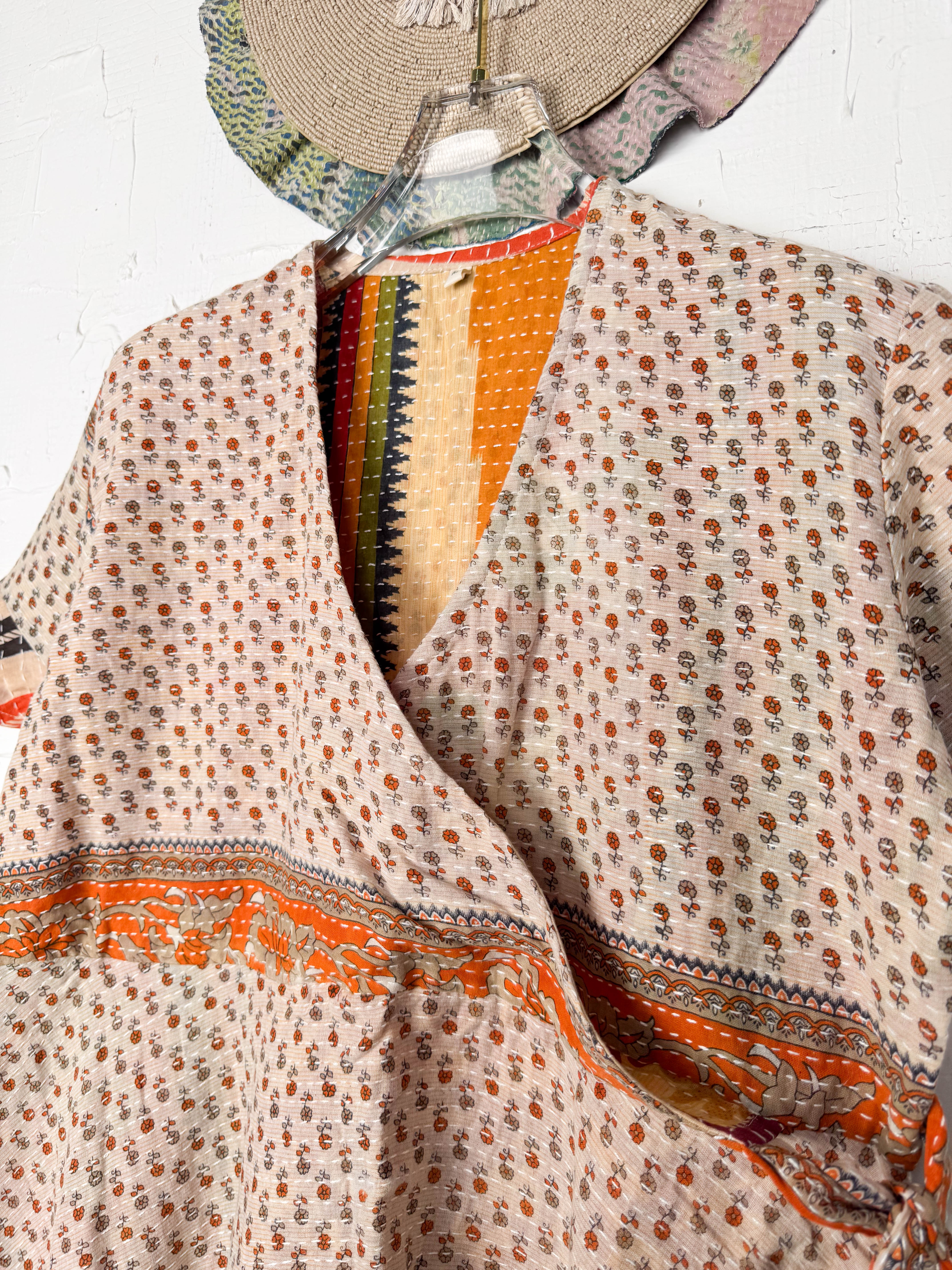 Small Print Kantha Dress - Love Protect Sustain