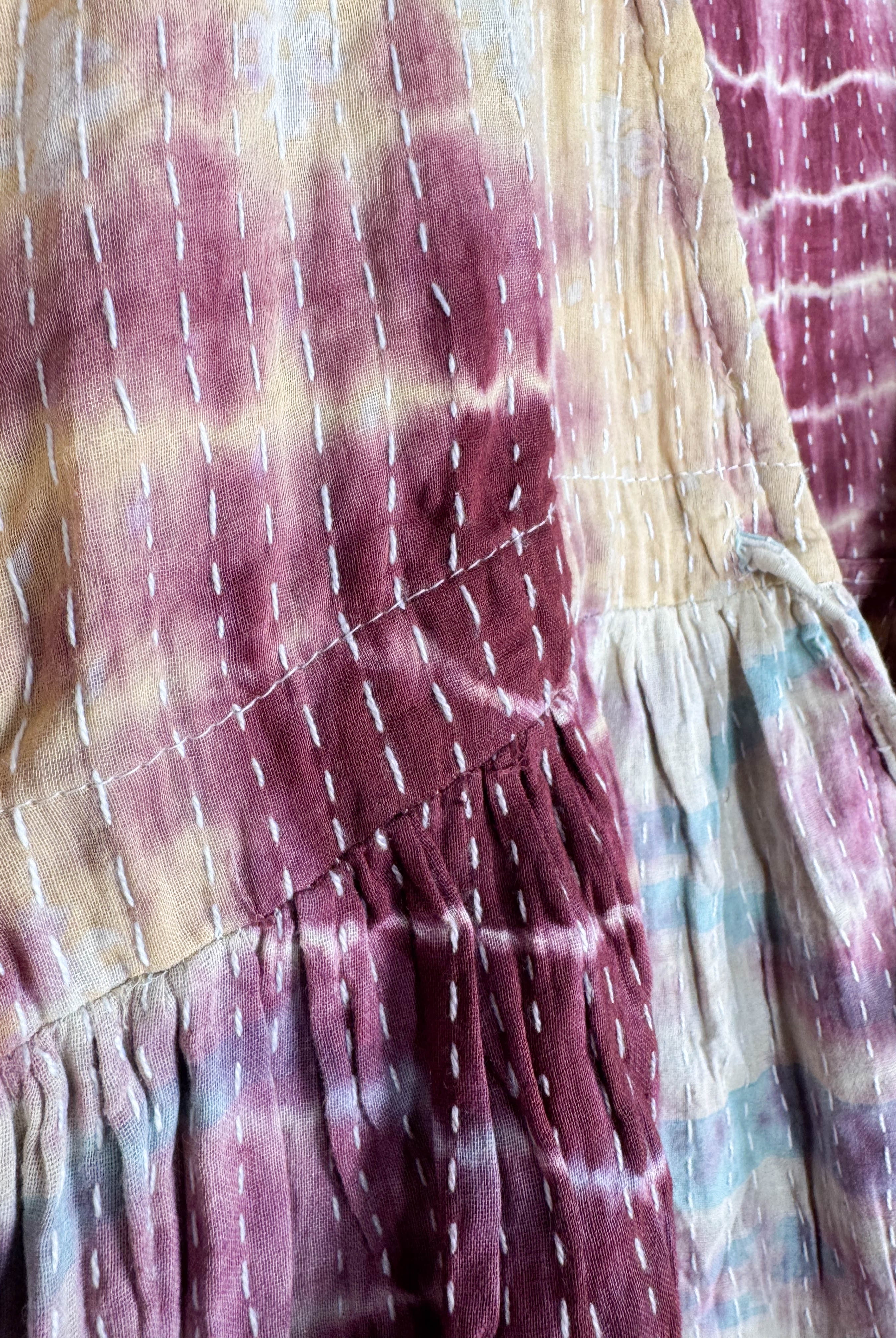 Striped tie-dye jumpsuit - Love Protect Sustain