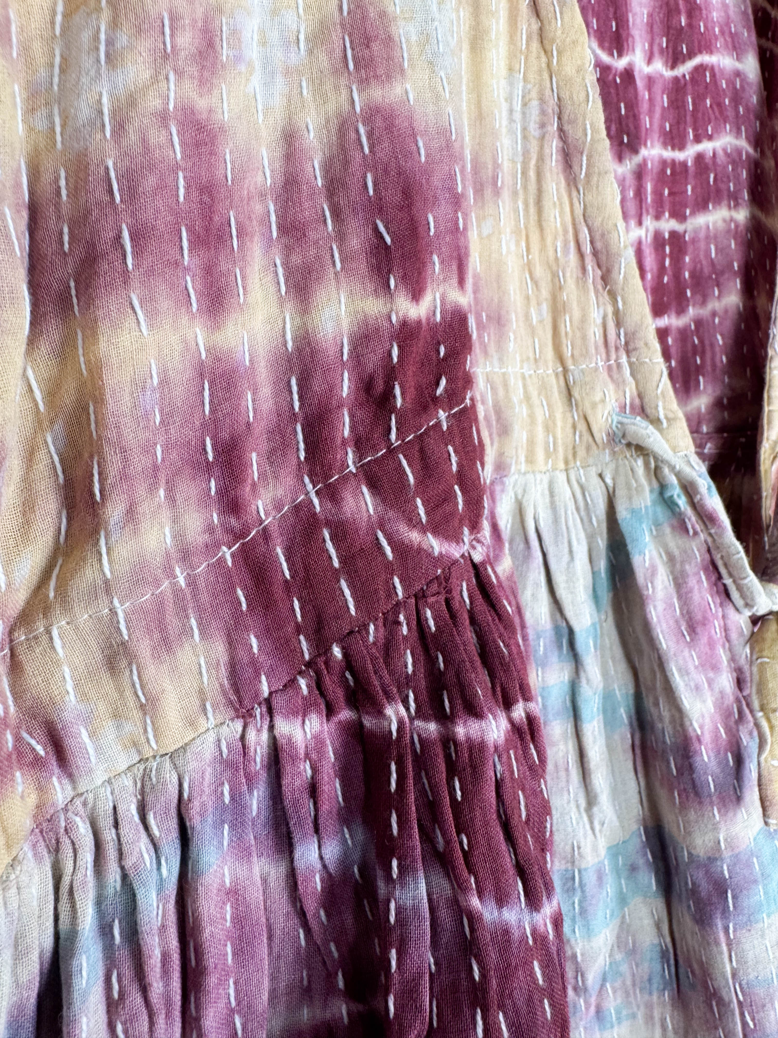 Striped tie-dye jumpsuit - Love Protect Sustain