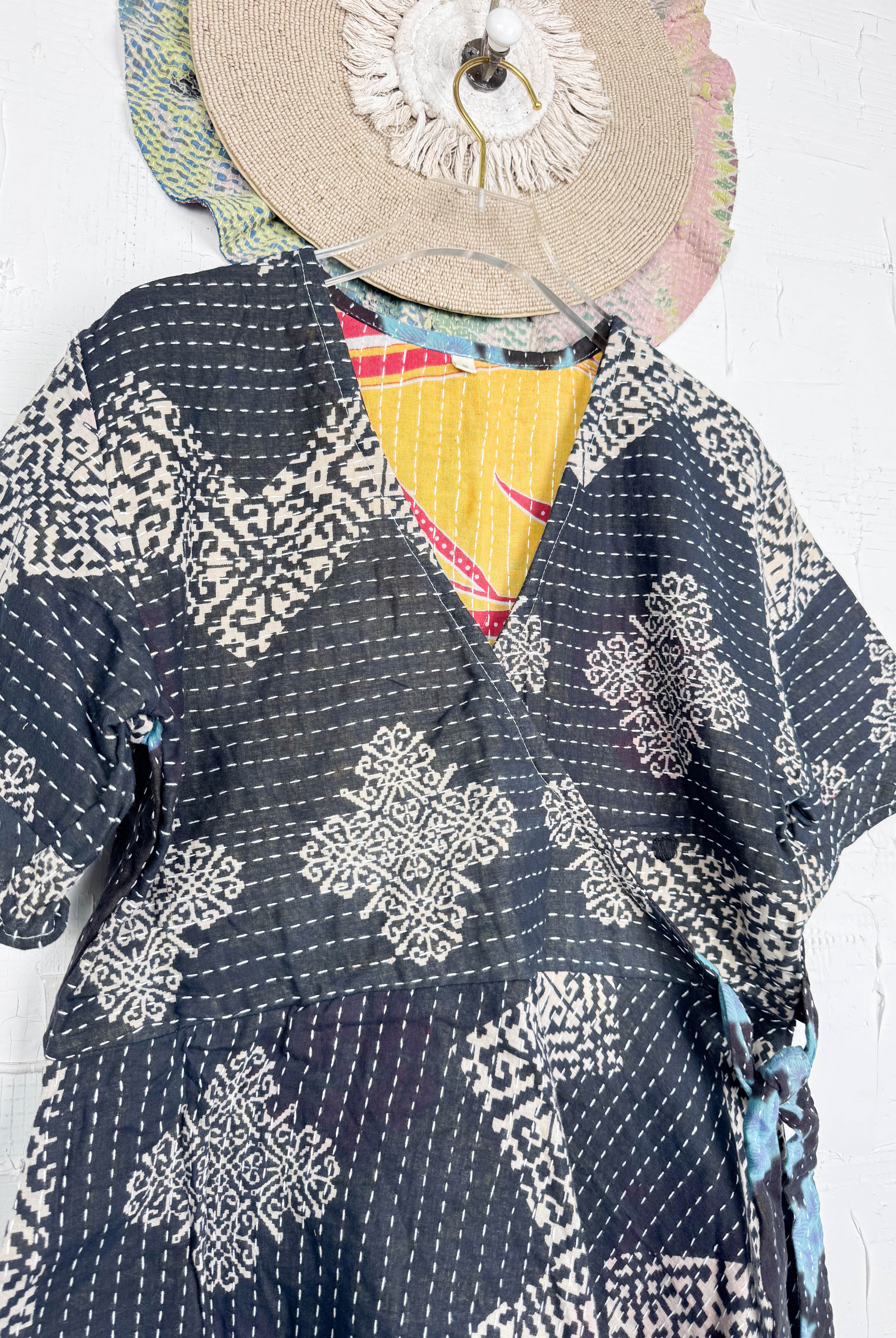 Summer Kantha dress - Love Protect Sustain