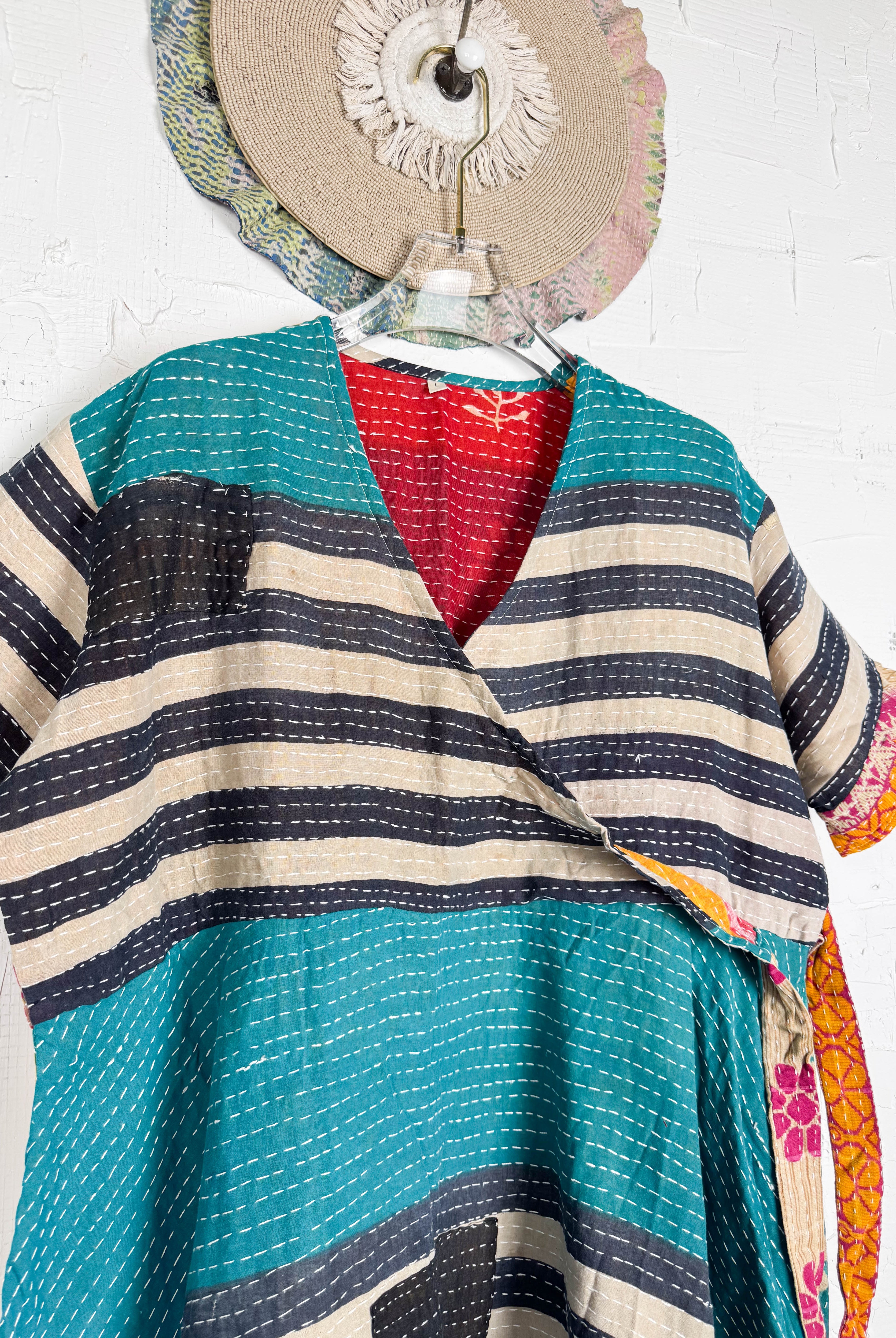 Summer Kantha dress - Love Protect Sustain