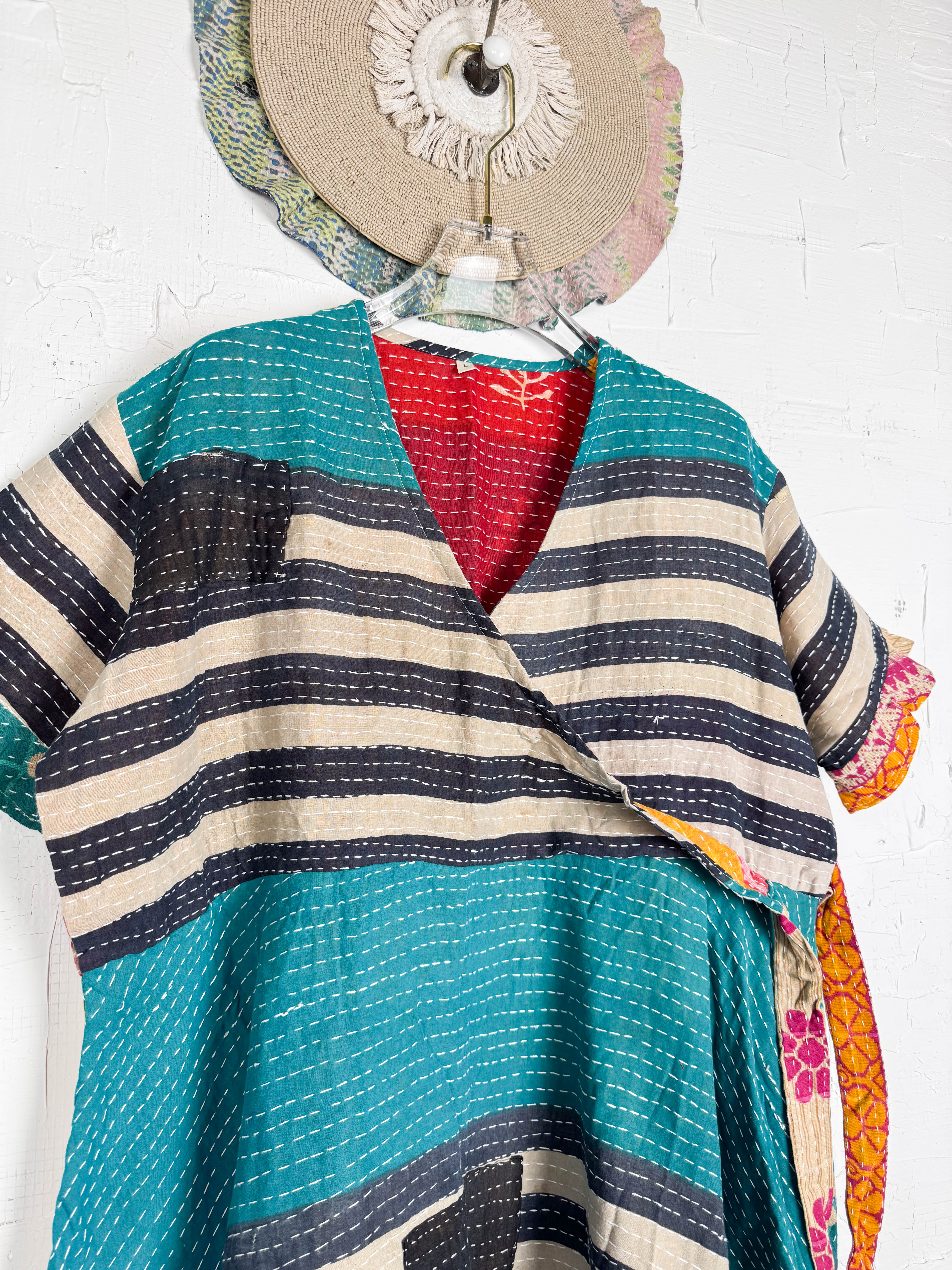 Summer Kantha dress - Love Protect Sustain