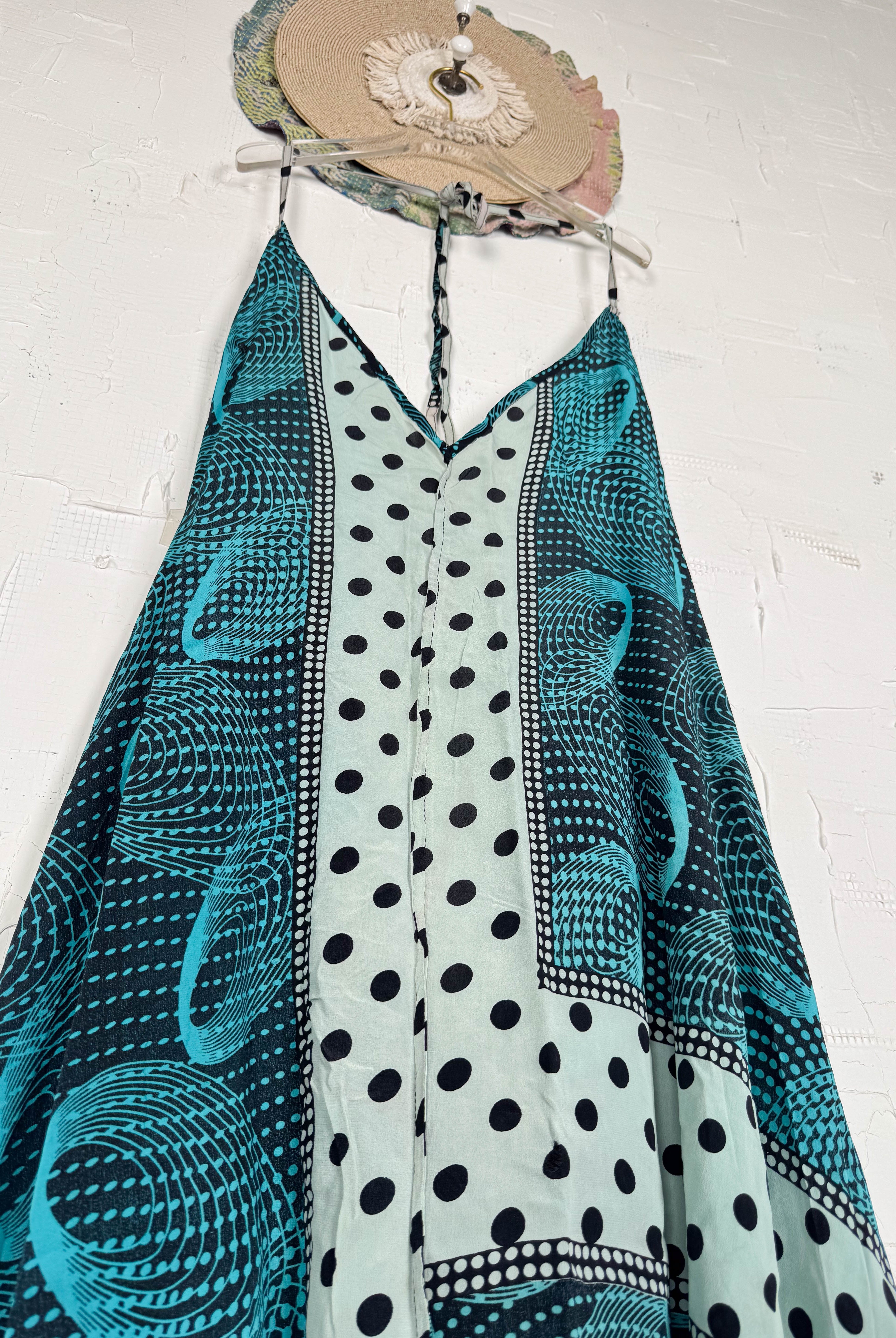 Summer blue dress - Love Protect Sustain