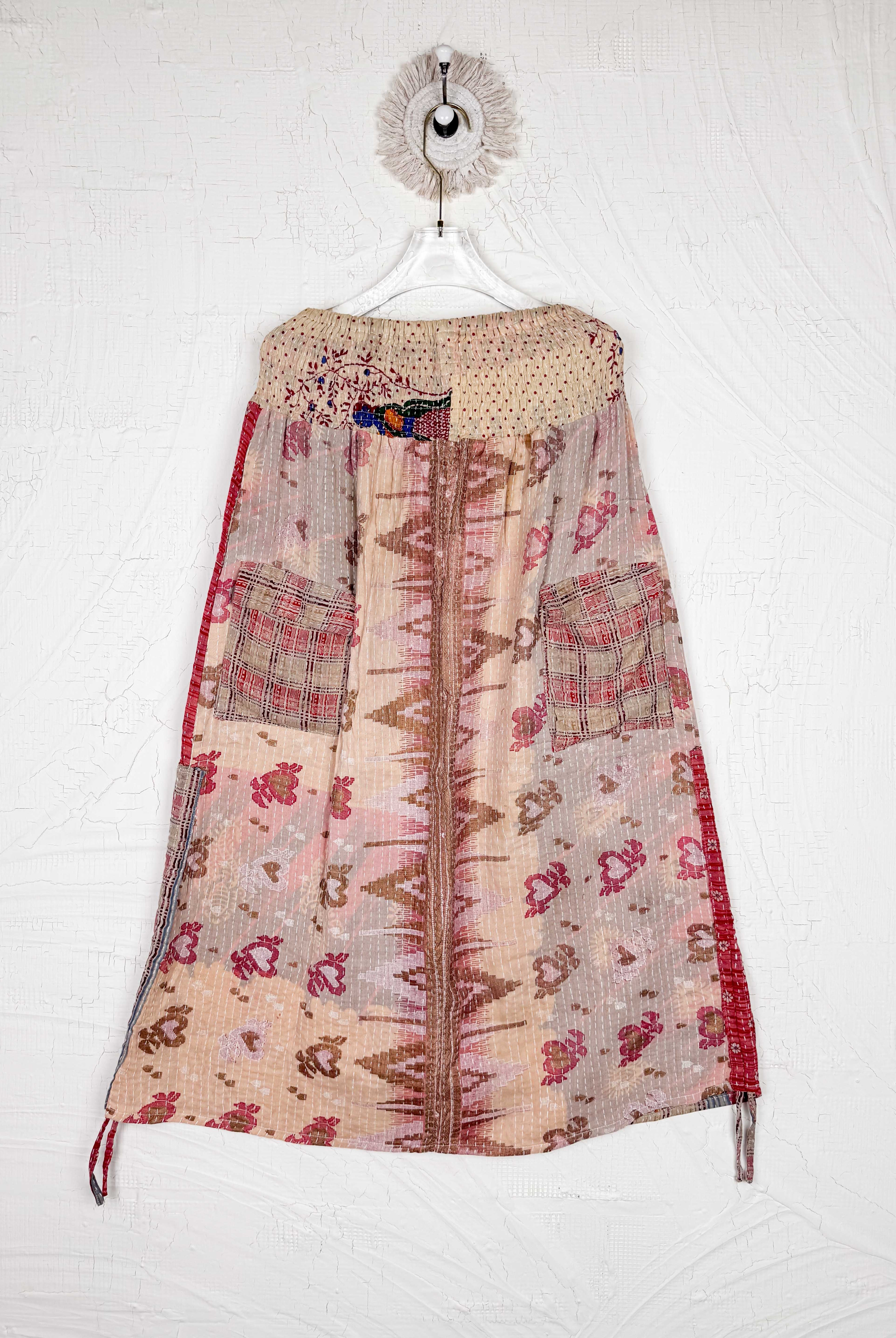 Summer maxi skirt unique - Love Protect Sustain