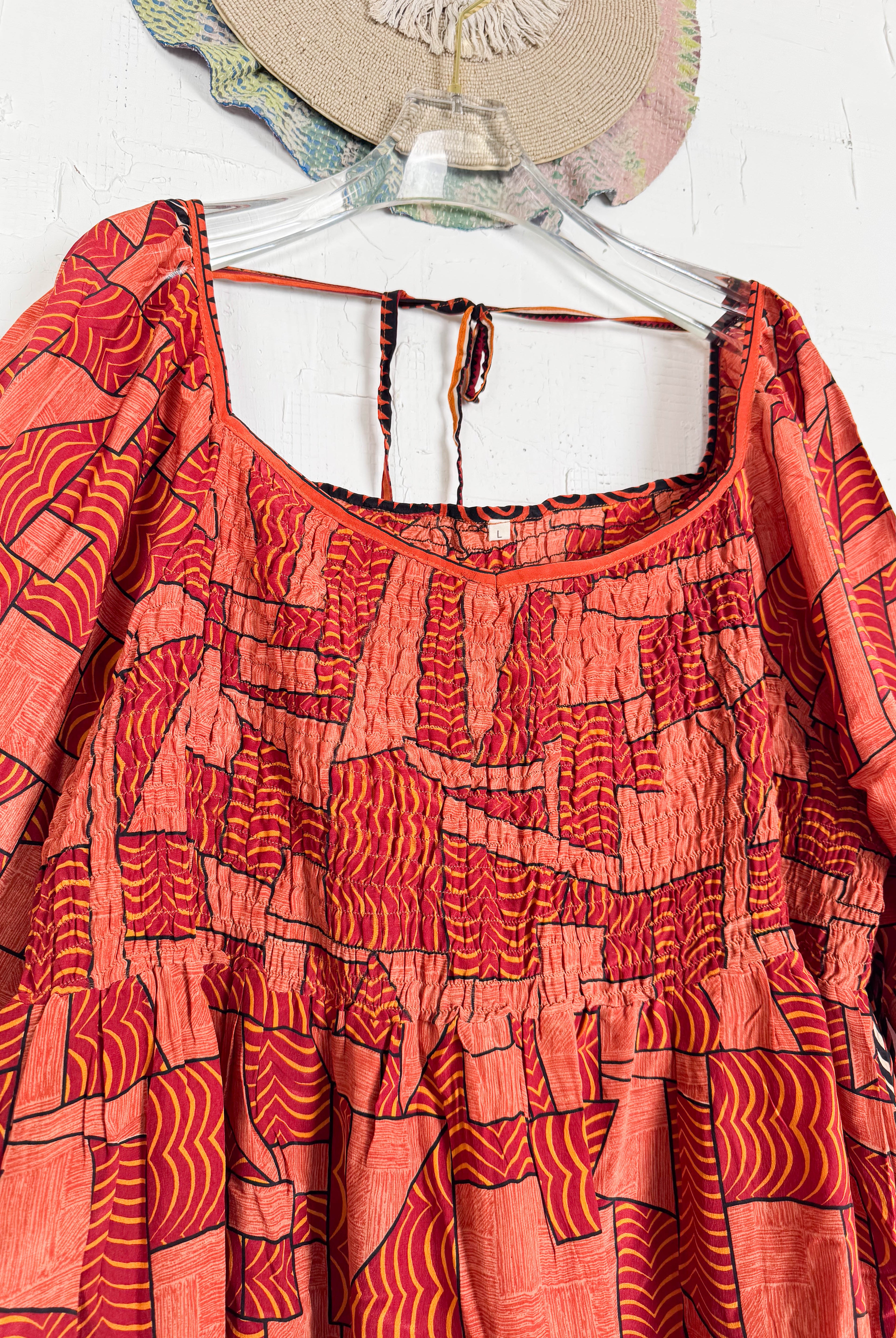 Summer silk dress - Love Protect Sustain