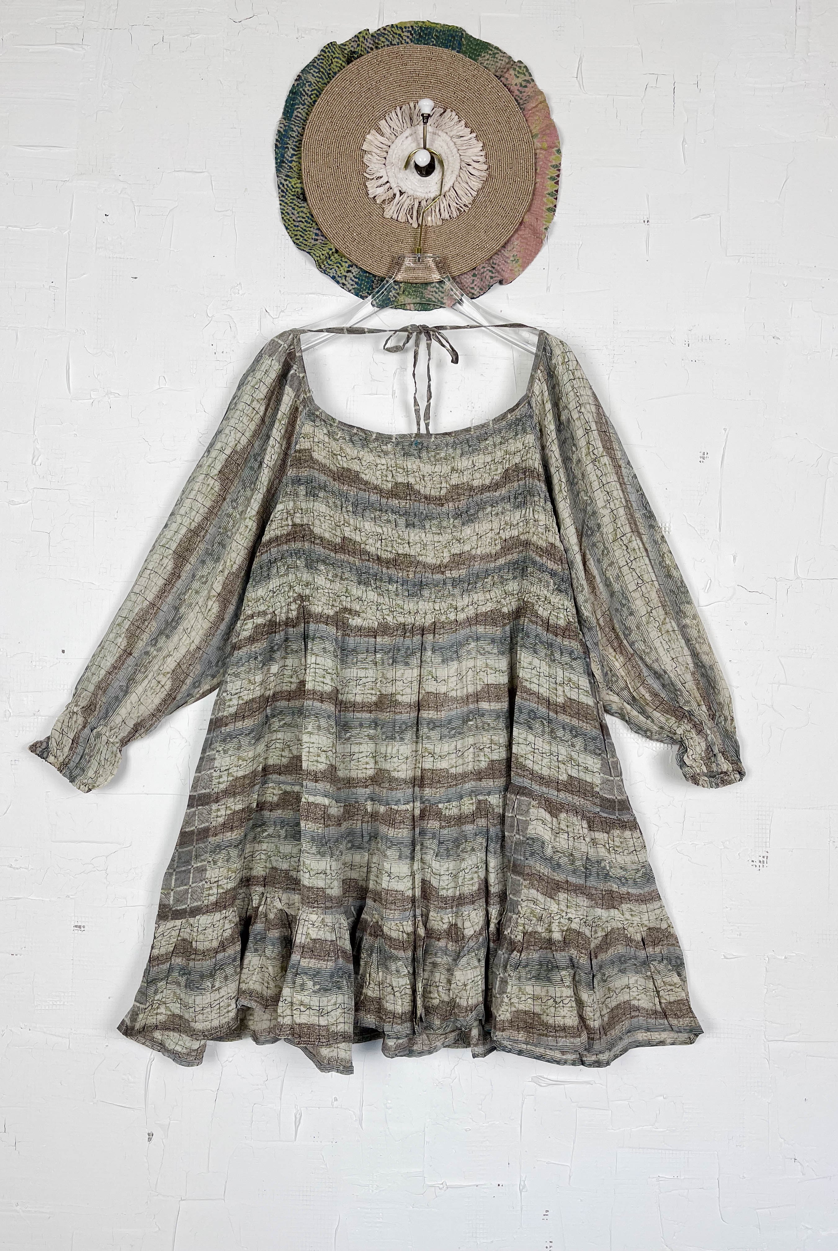 Summer silk dress - Love Protect Sustain