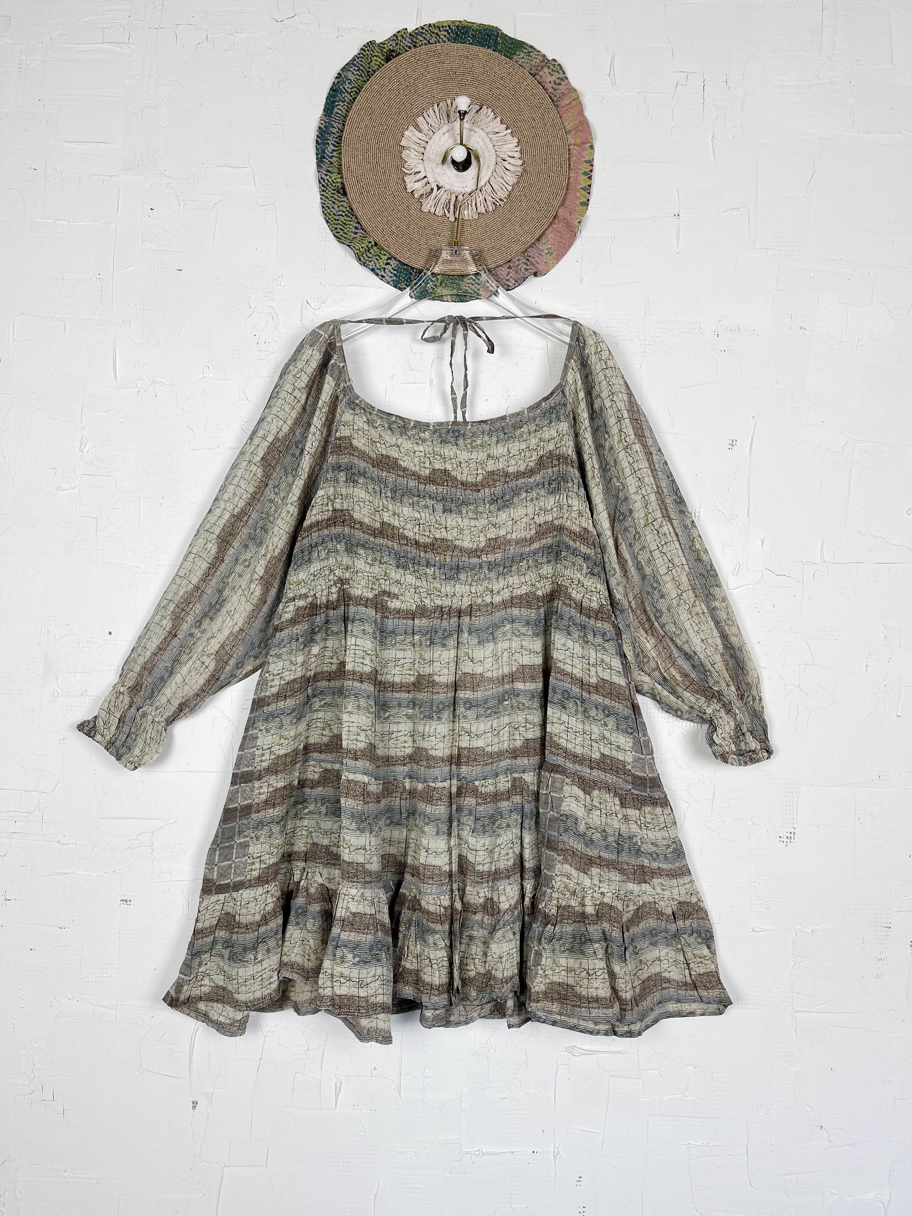 Summer silk dress - Love Protect Sustain