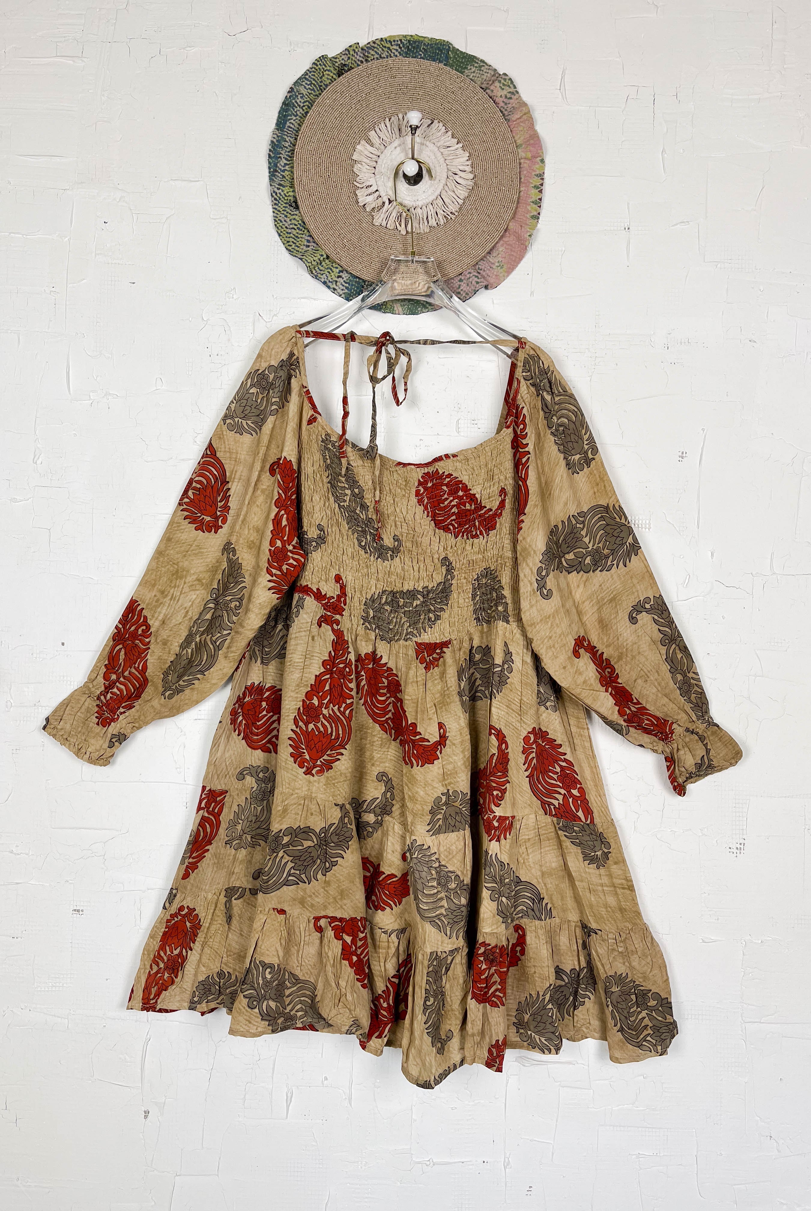 Summer silk dress - Love Protect Sustain