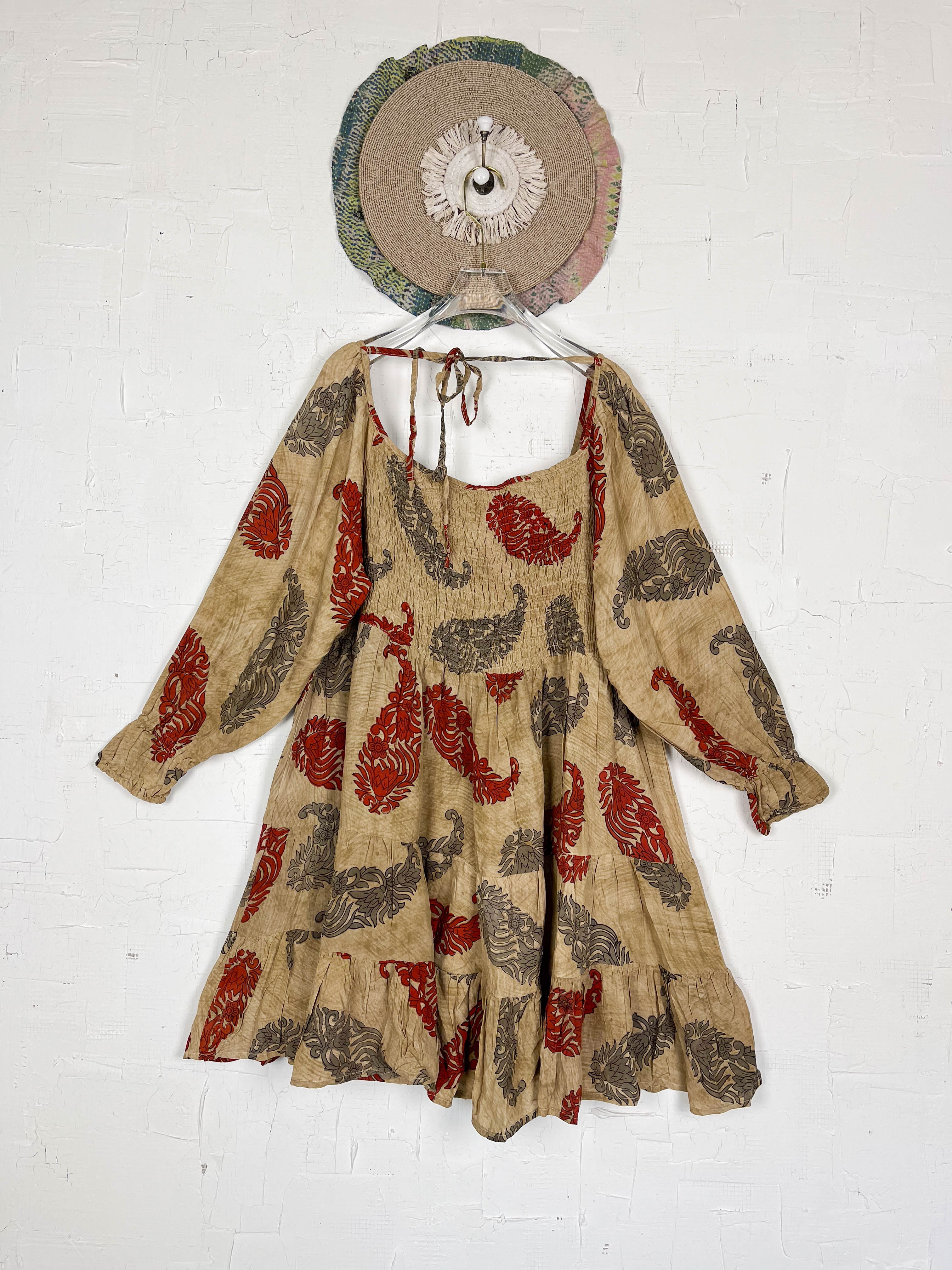 Summer silk dress - Love Protect Sustain