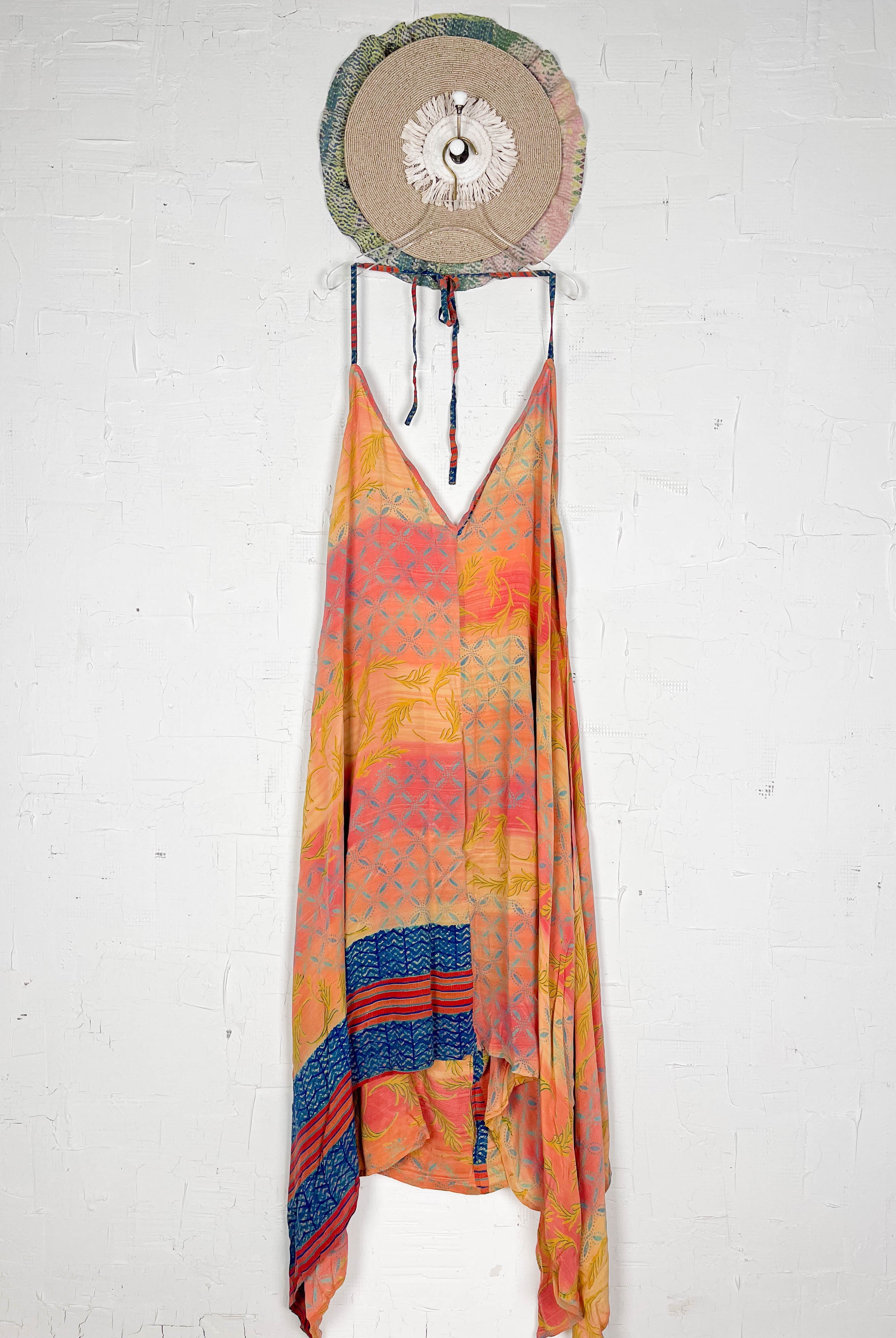 Summer silk dress - Love Protect Sustain