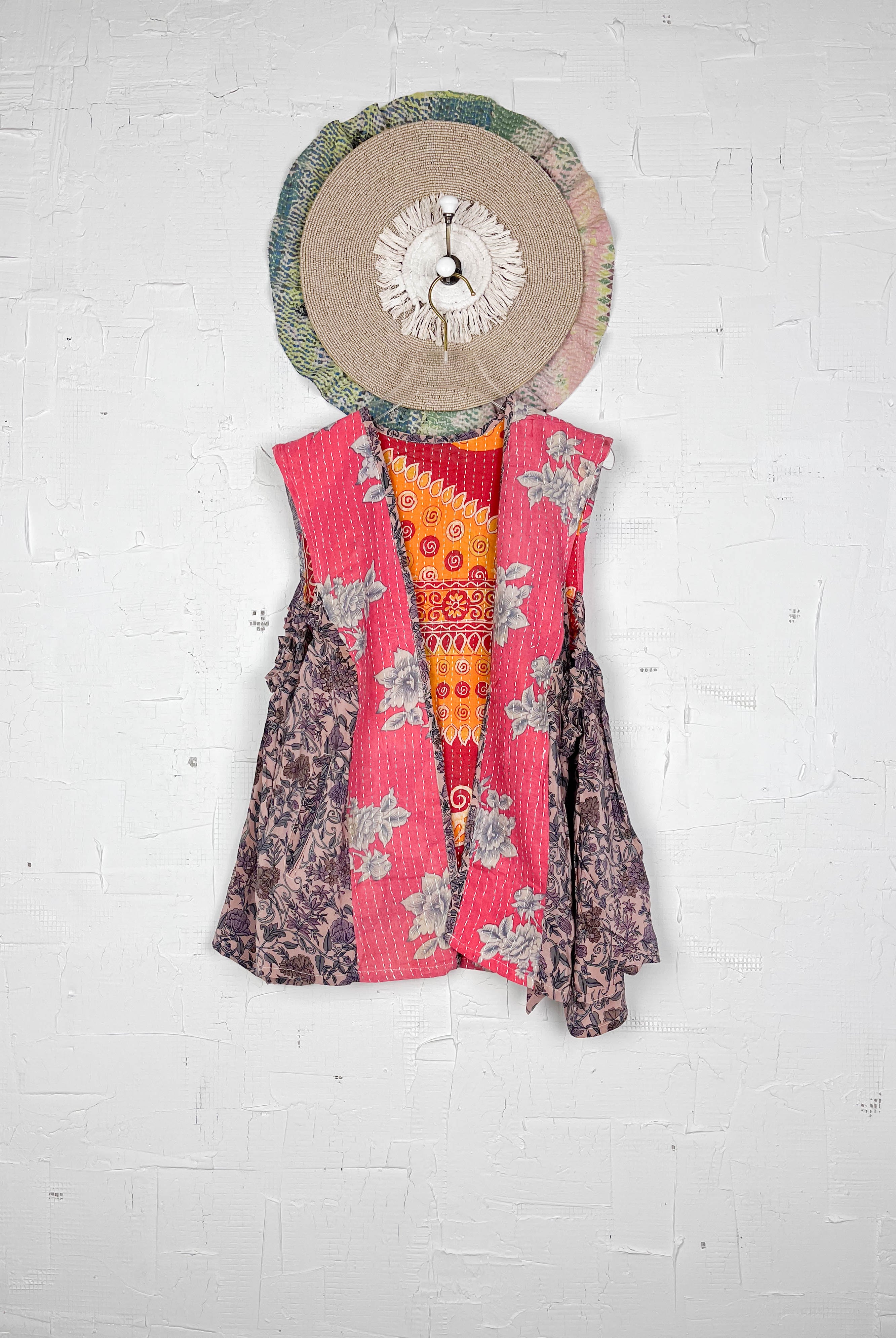 Summer silk kantha top - Love Protect Sustain
