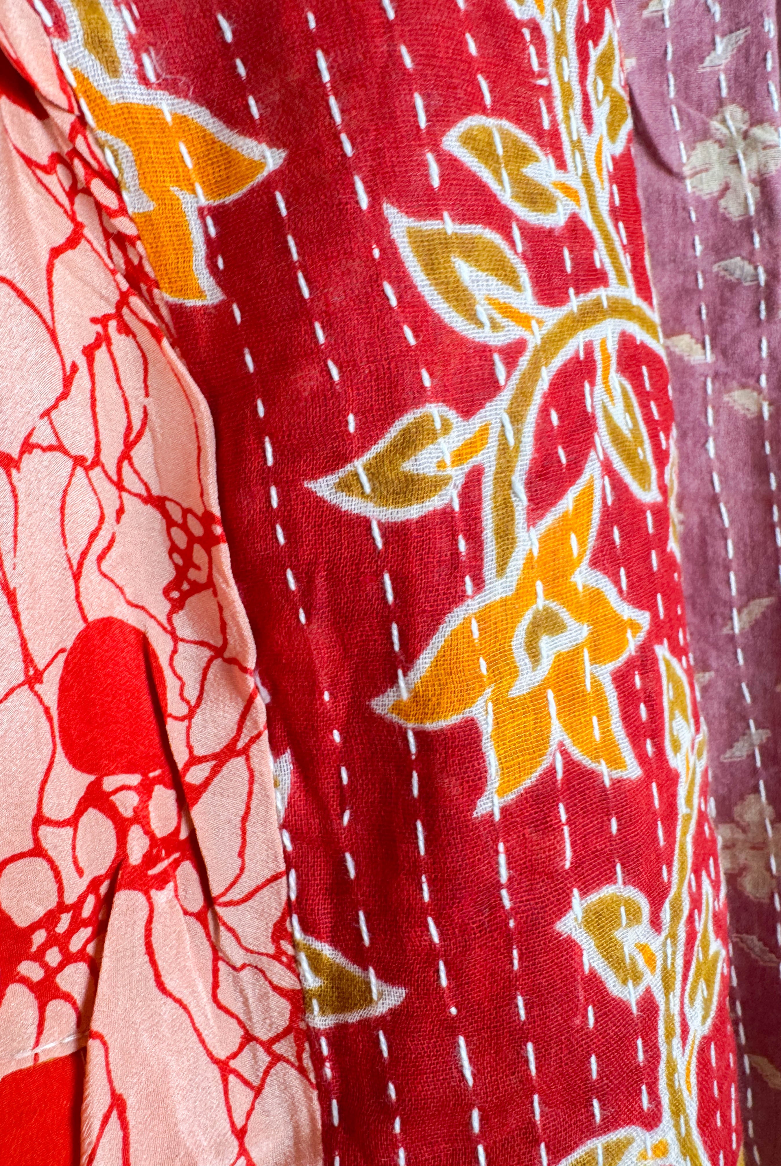 Summer silk kantha top - Love Protect Sustain