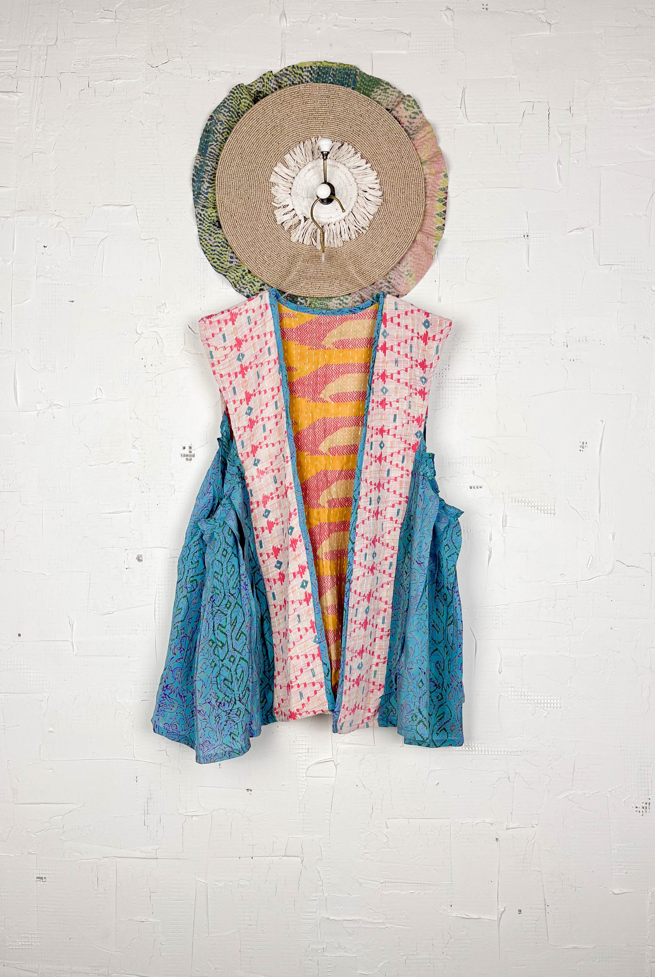 Summer silk kantha top - Love Protect Sustain