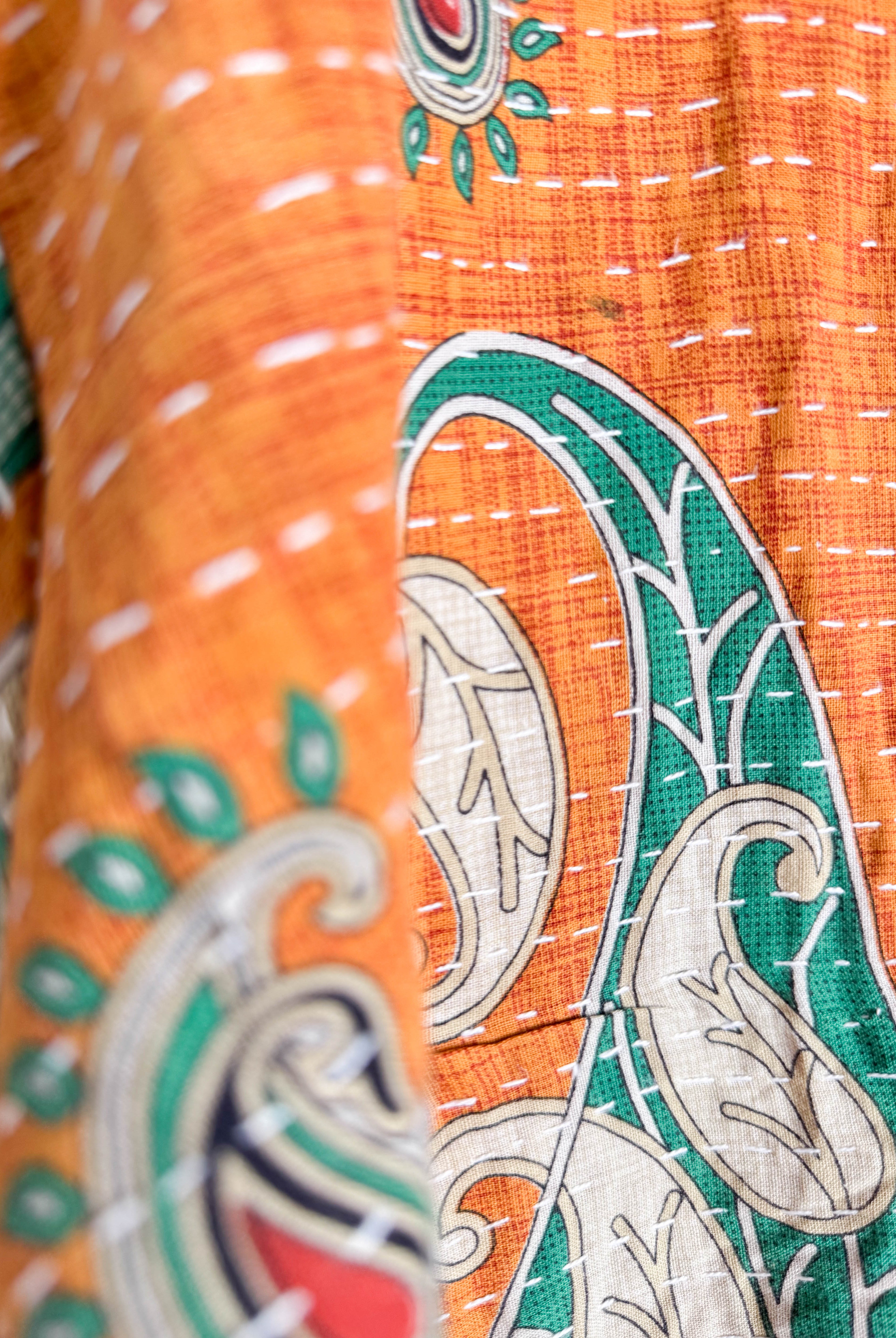 Sustainable Kantha dress - Love Protect Sustain