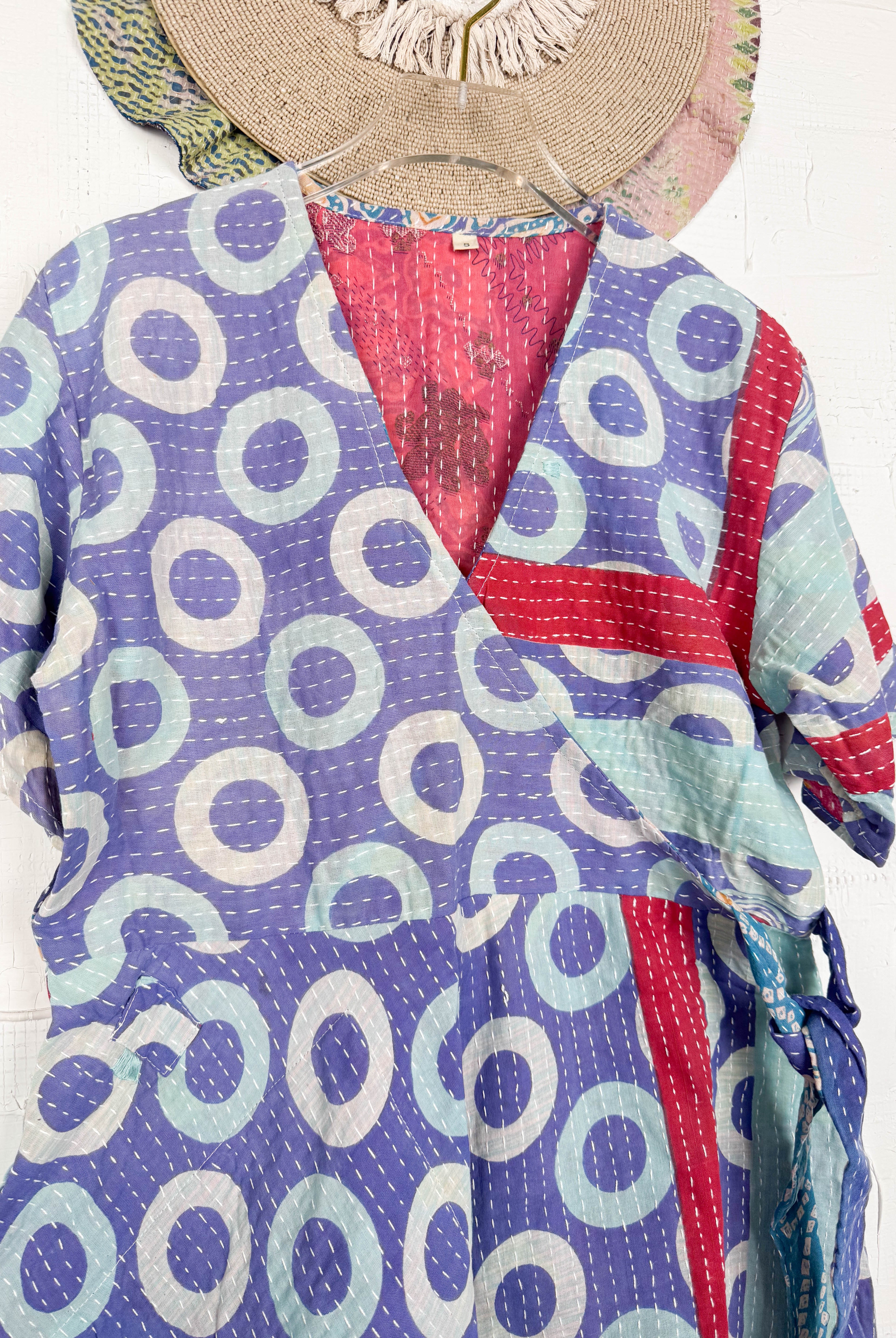 Sustainable Kantha dress - Love Protect Sustain