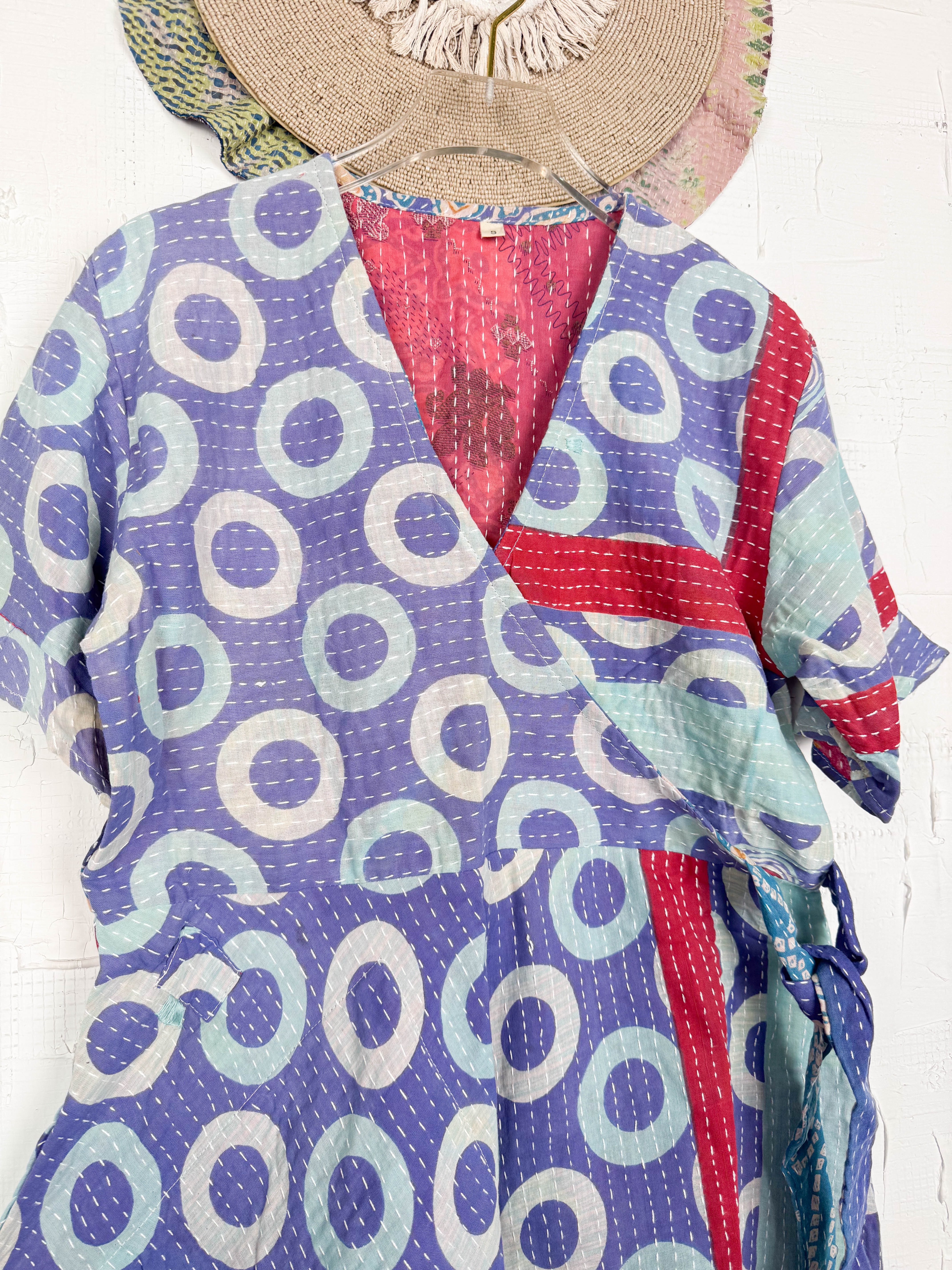 Sustainable Kantha dress - Love Protect Sustain