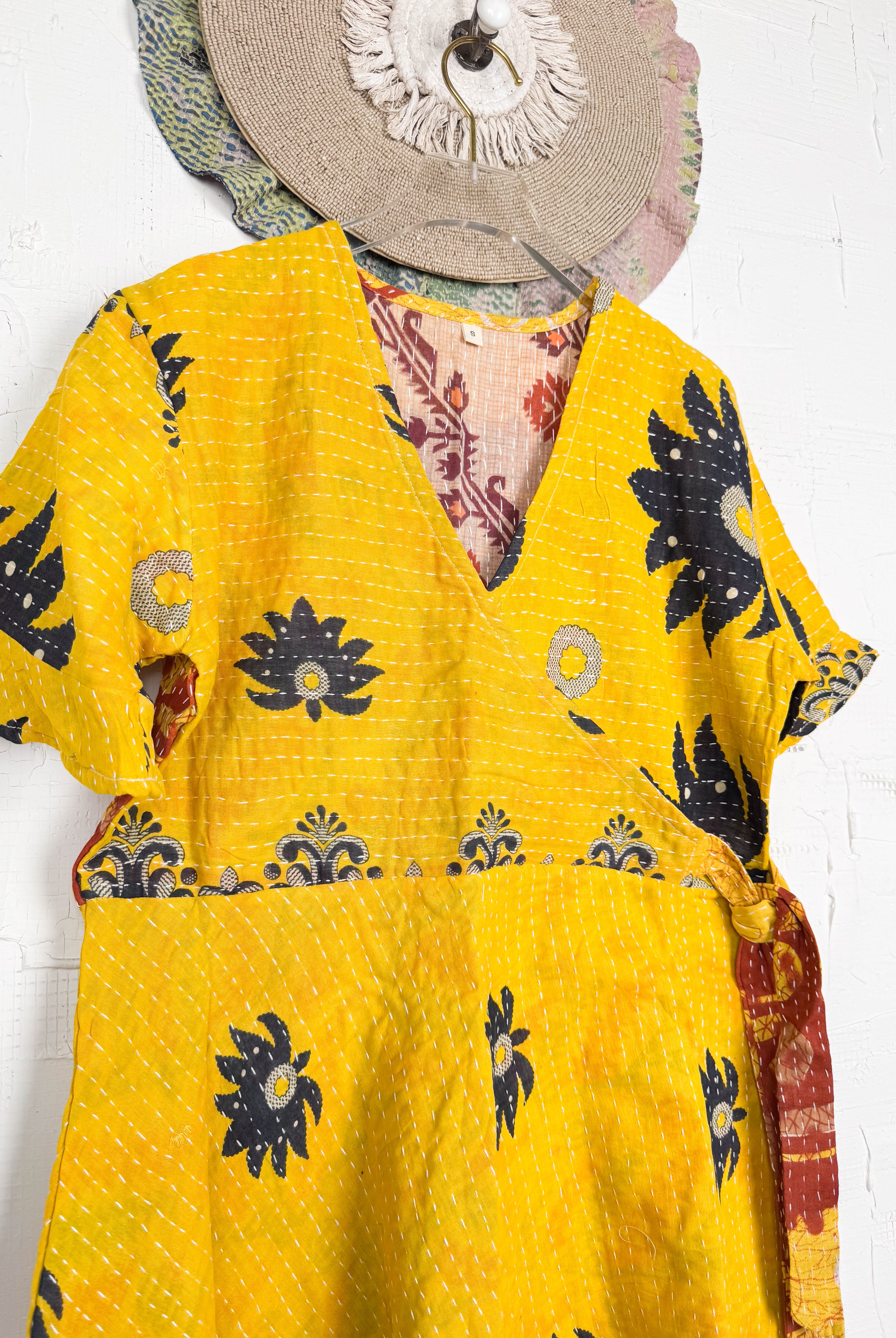 Sustainable Kantha dress - Love Protect Sustain