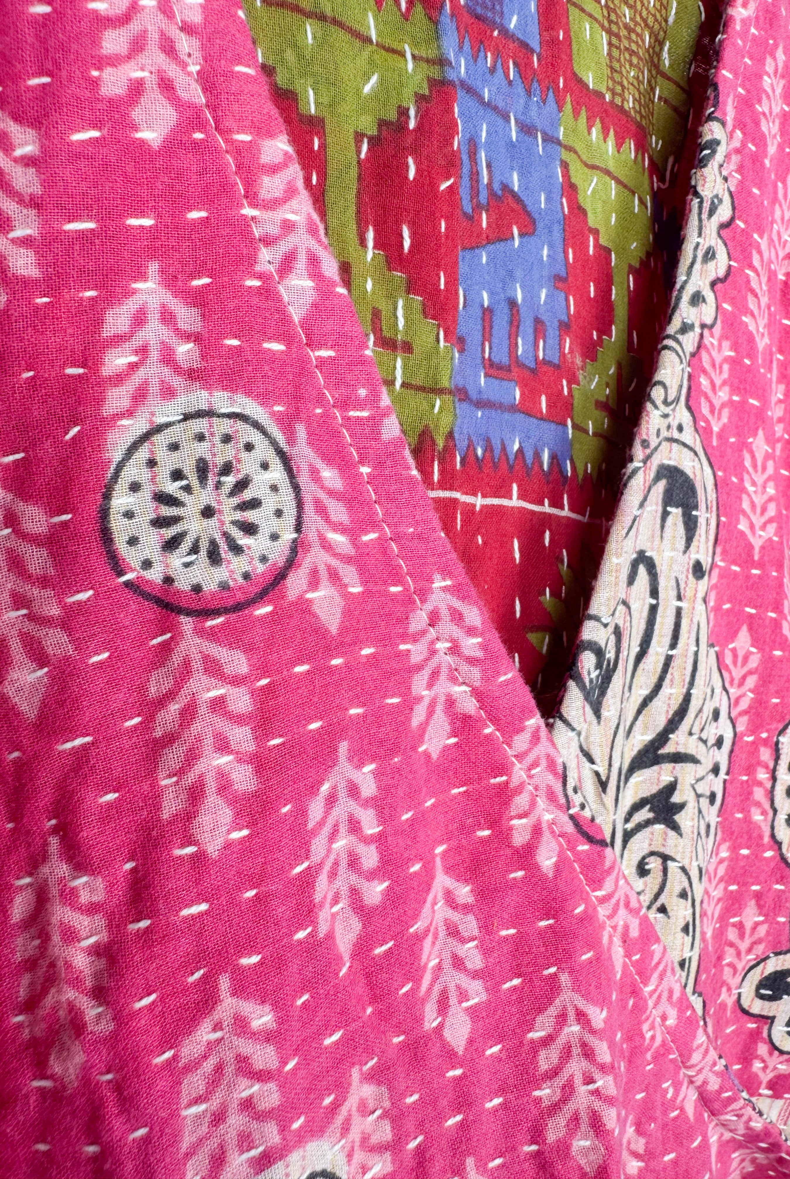 Sustainable Kantha dress - Love Protect Sustain