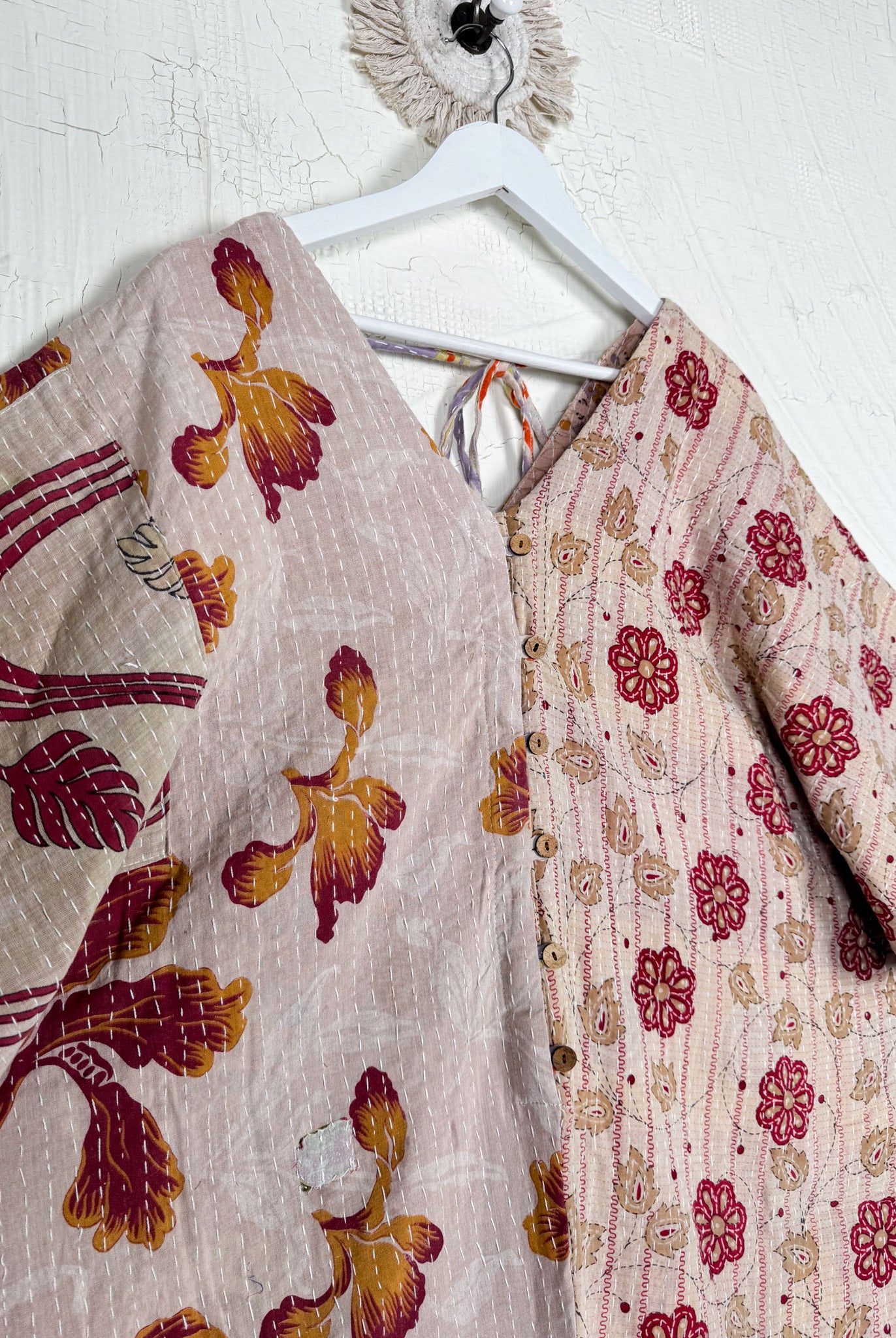 Sustainable fashion Kantha free size - Love Protect Sustain