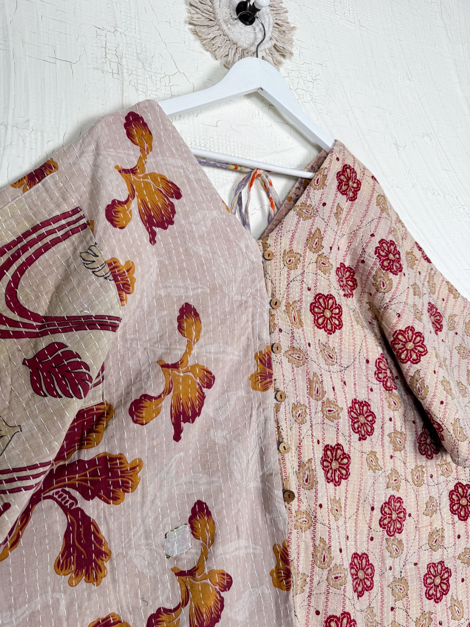 Sustainable fashion Kantha free size - Love Protect Sustain