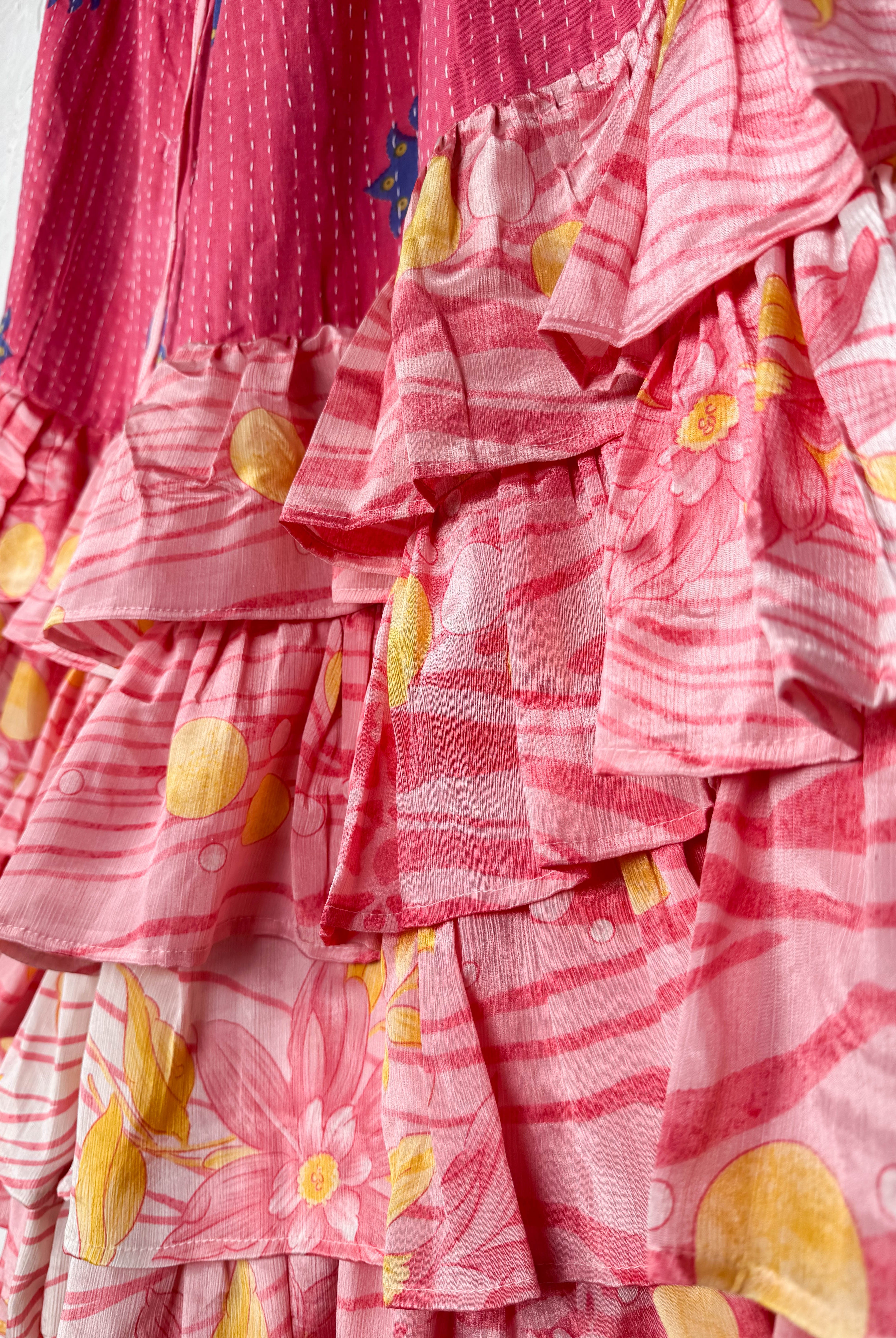 Sustainable silk frill pants - Love Protect Sustain