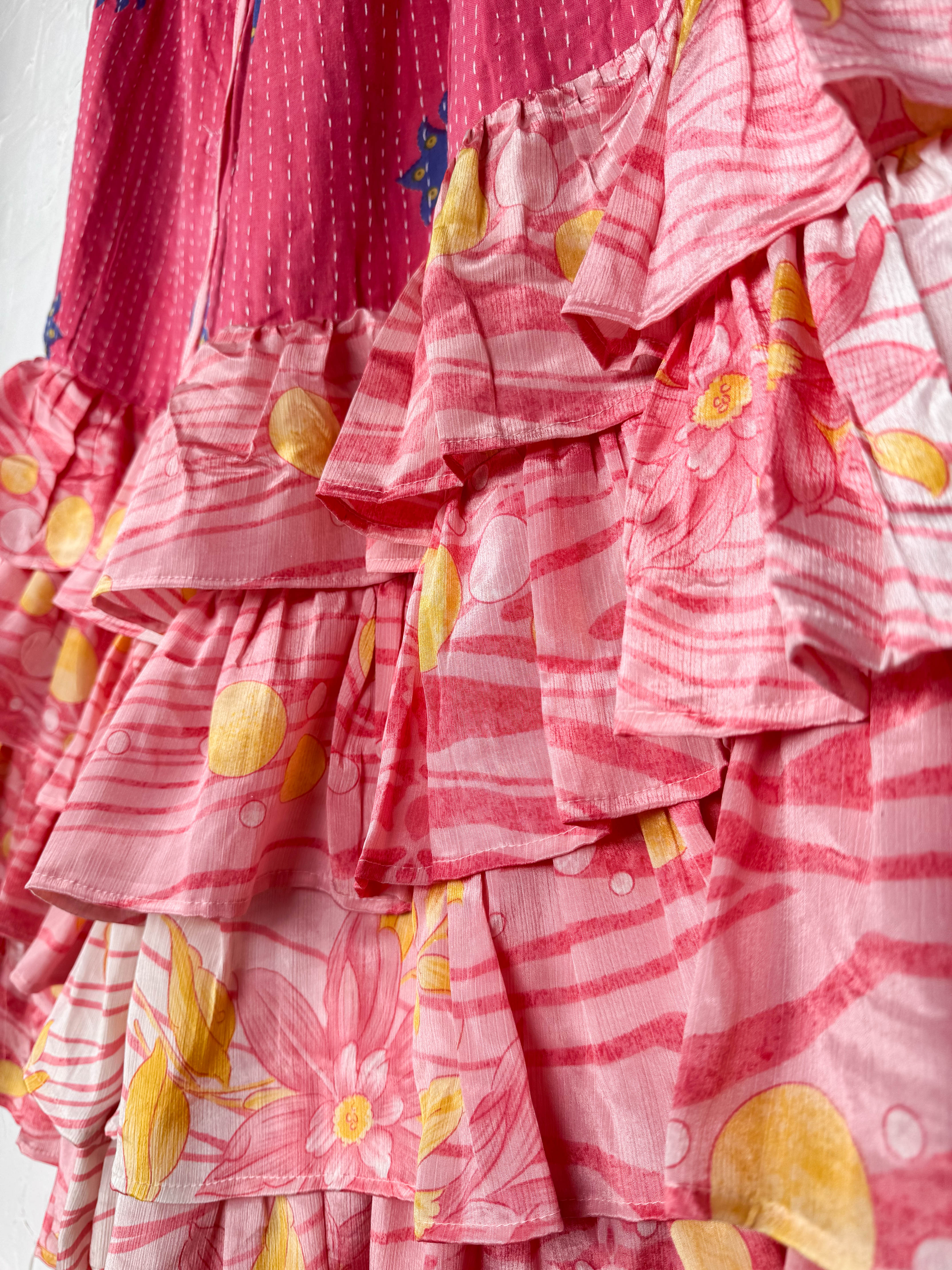 Sustainable silk frill pants - Love Protect Sustain