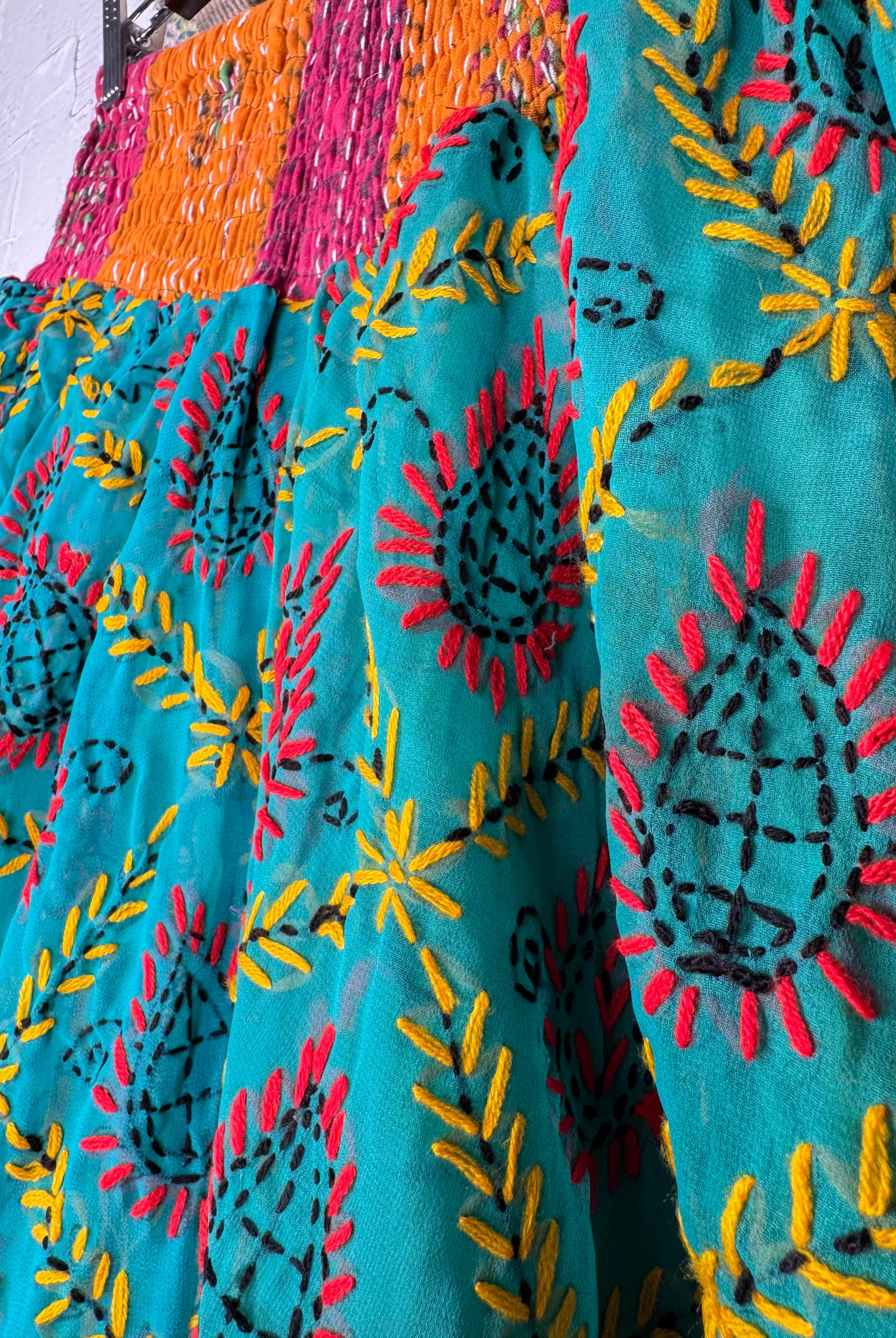 Teal Women Summer Pants- Love Protect Sustain