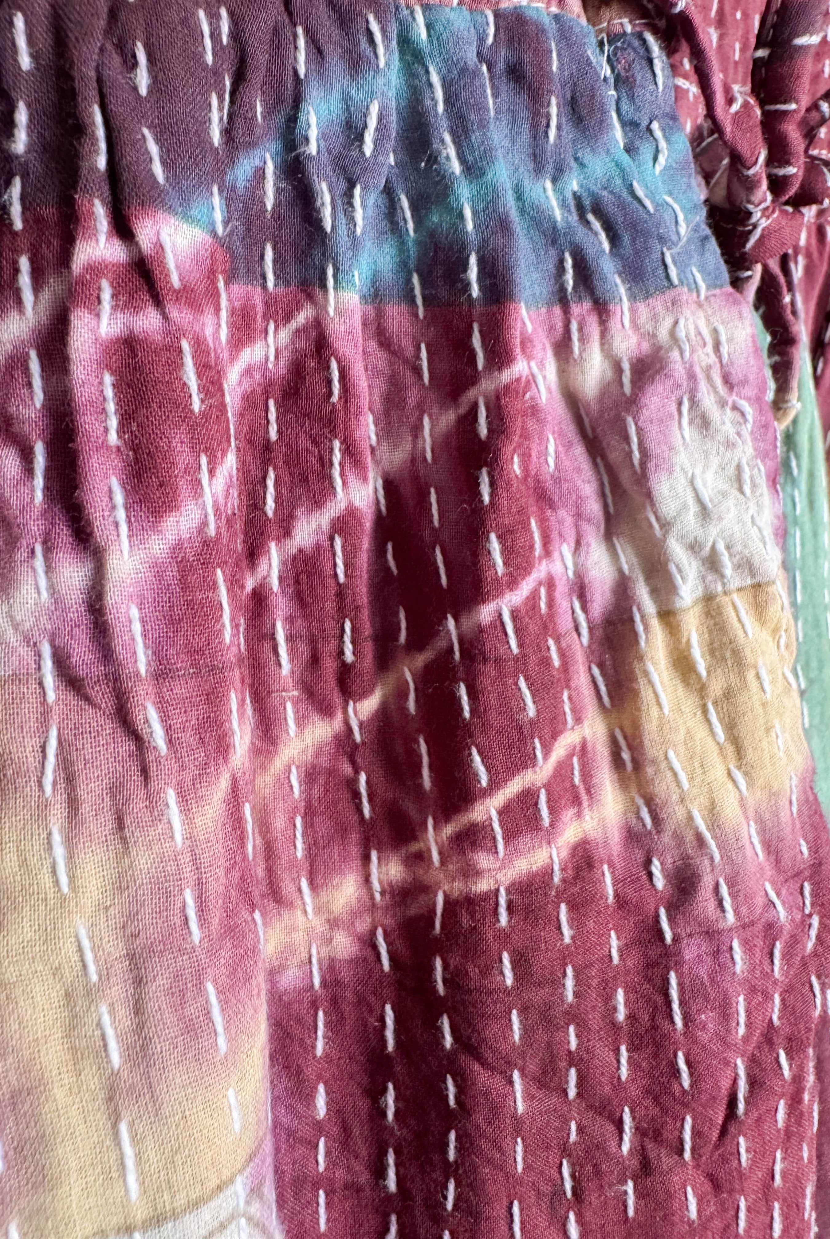 Tie-dye kantha jumpsuit - Love Protect Sustain