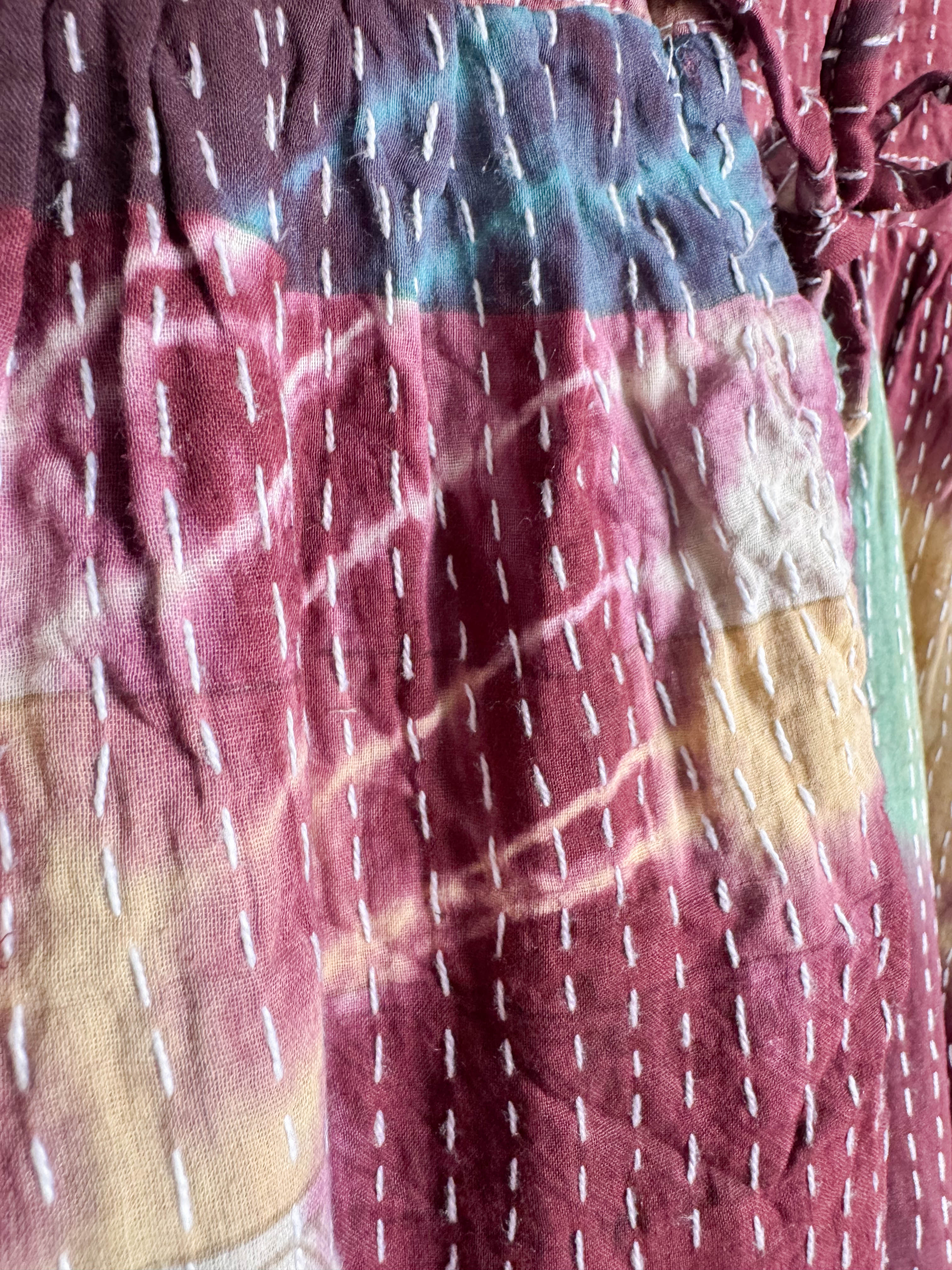 Tie-dye kantha jumpsuit - Love Protect Sustain