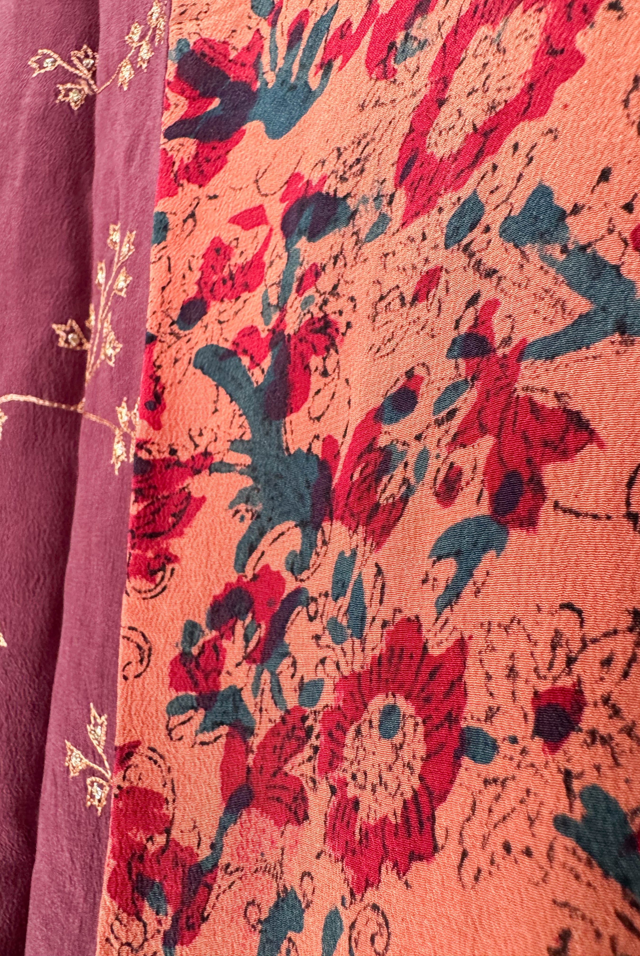 Tie-neck silk dress - Love Protect Sustain